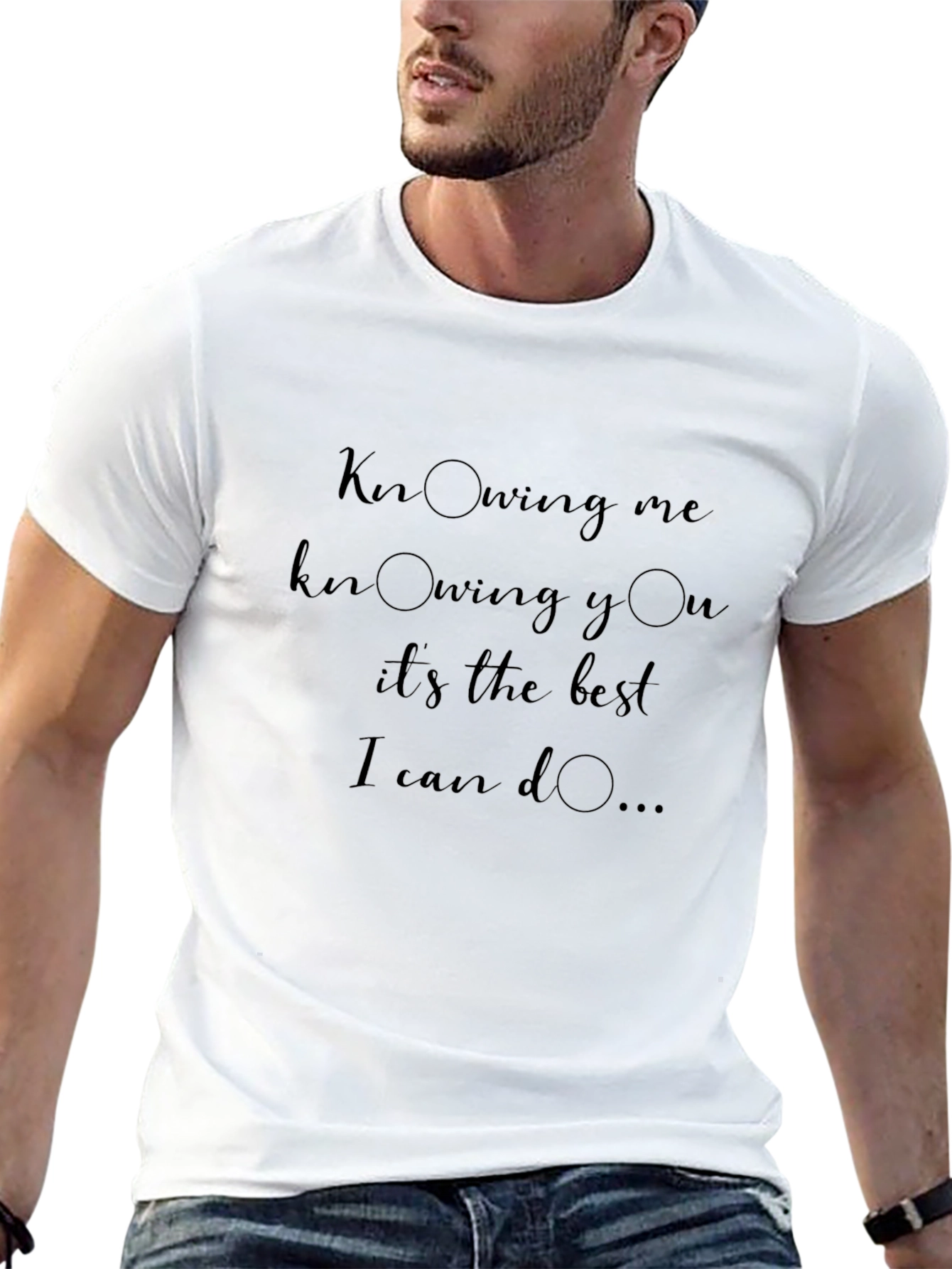 Knowing Me Knowing You Graphic T-Shirt - Black