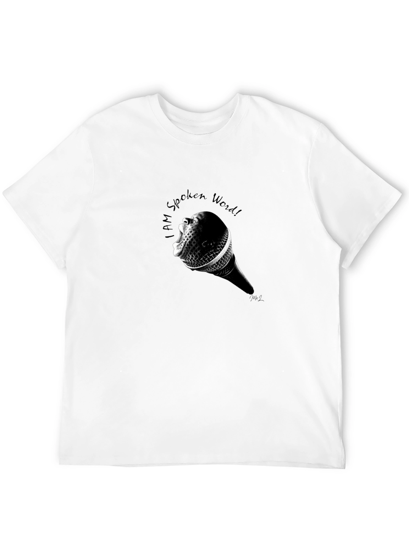 I AM Spoken Word! Black Graphic T-Shirt