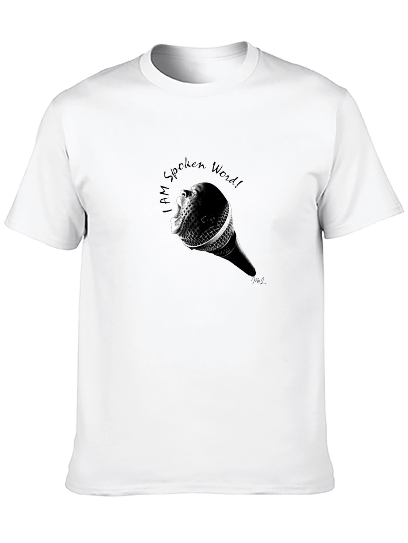 I AM Spoken Word! Black Graphic T-Shirt