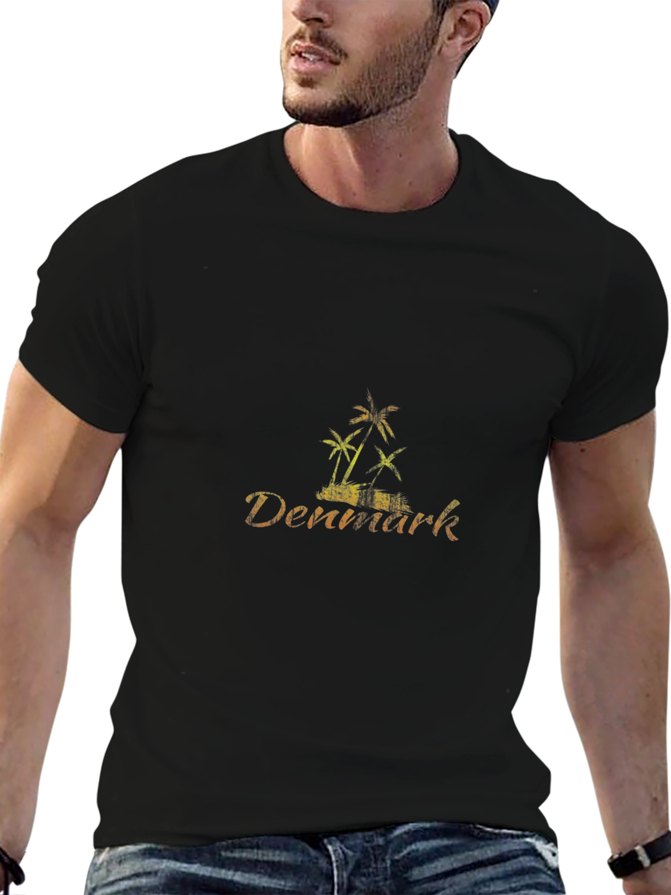 Denmark Palm Tree T-Shirt - Vacation Vibes