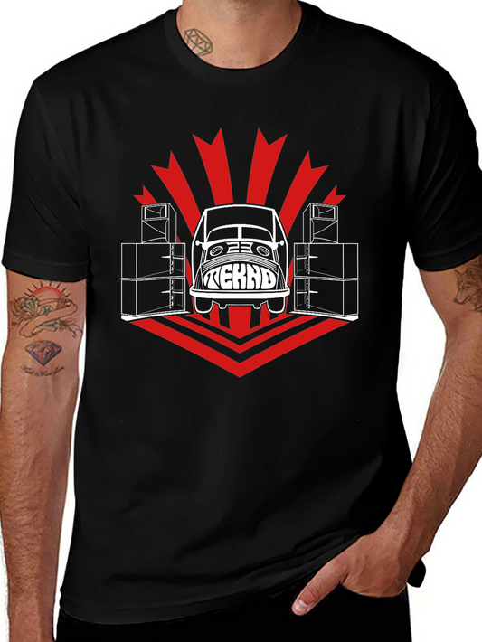 Tekno Car T-Shirt - Black Cotton Graphic Tee