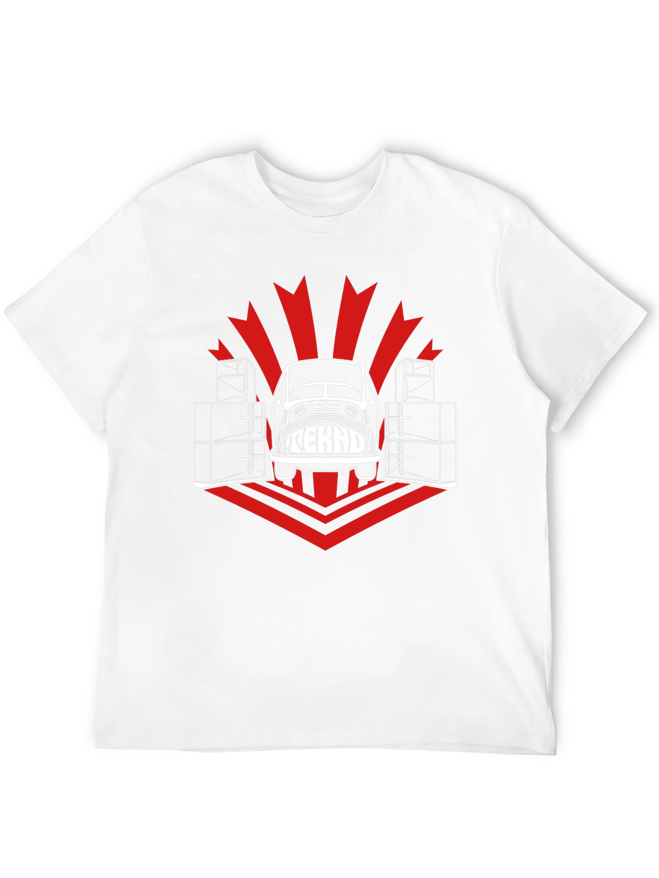 Tekno Car T-Shirt - Black Cotton Graphic Tee