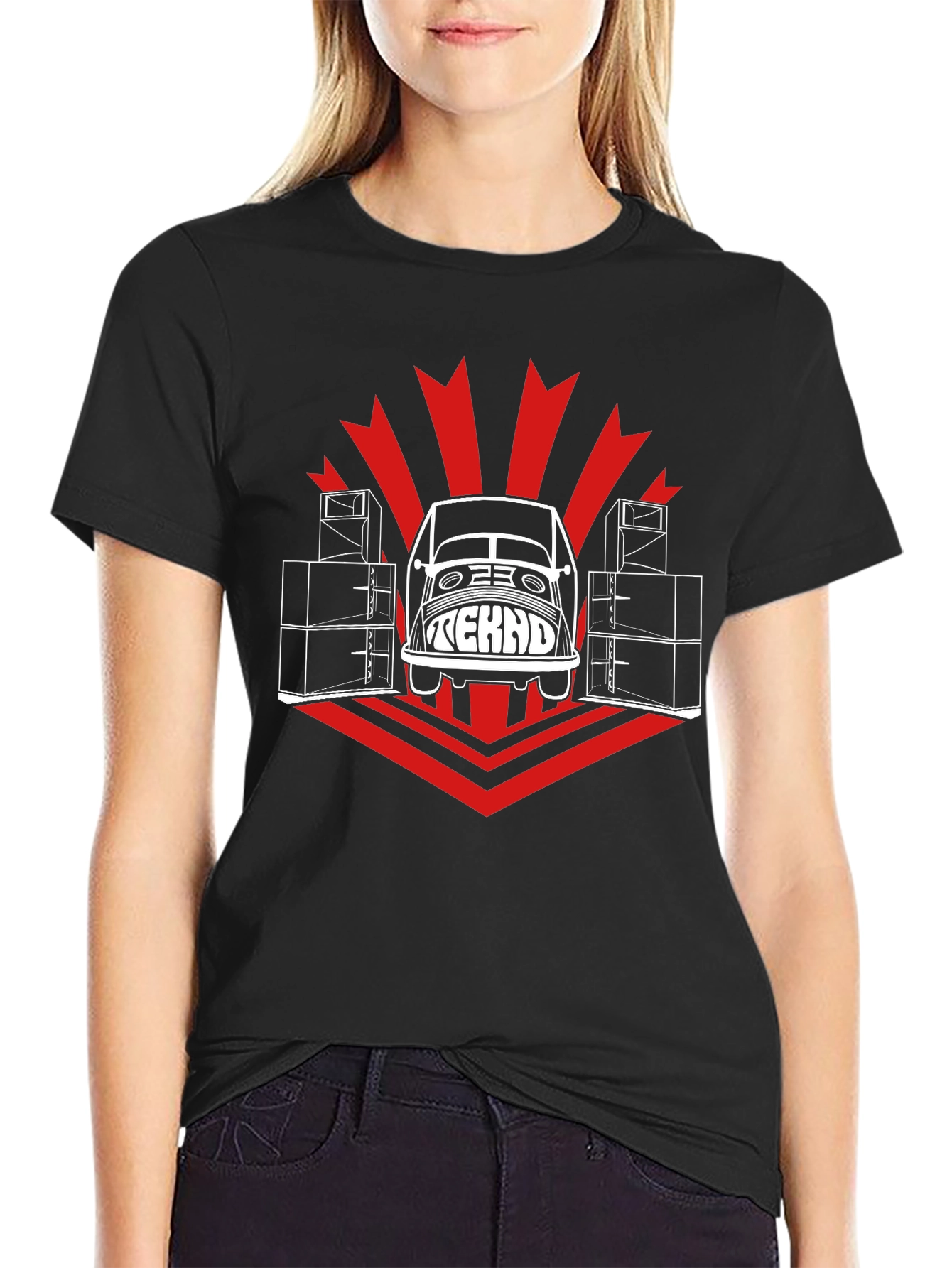 Tekno Car T-Shirt - Black Cotton Graphic Tee