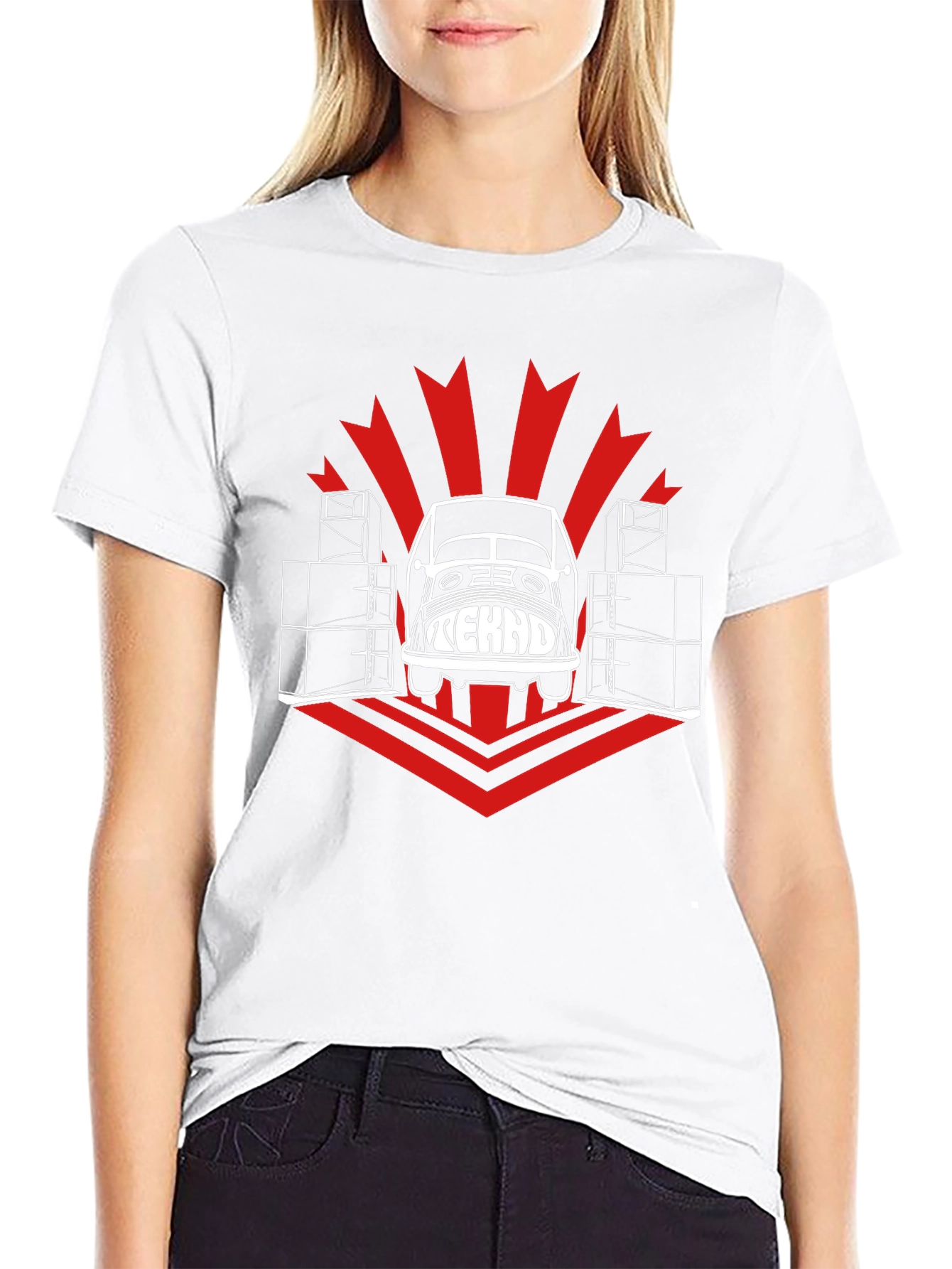 Tekno Car T-Shirt - Black Cotton Graphic Tee