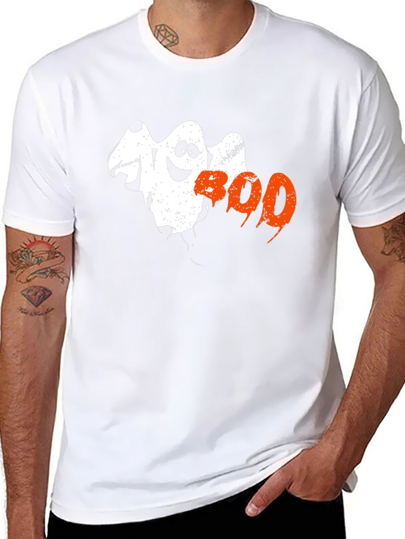 Halloween Boo Ghost T-Shirt - Spooky & Fun