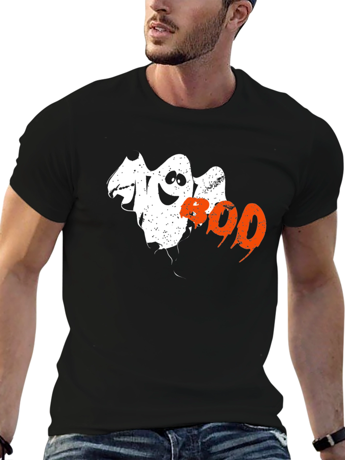 Halloween Boo Ghost T-Shirt - Spooky & Fun