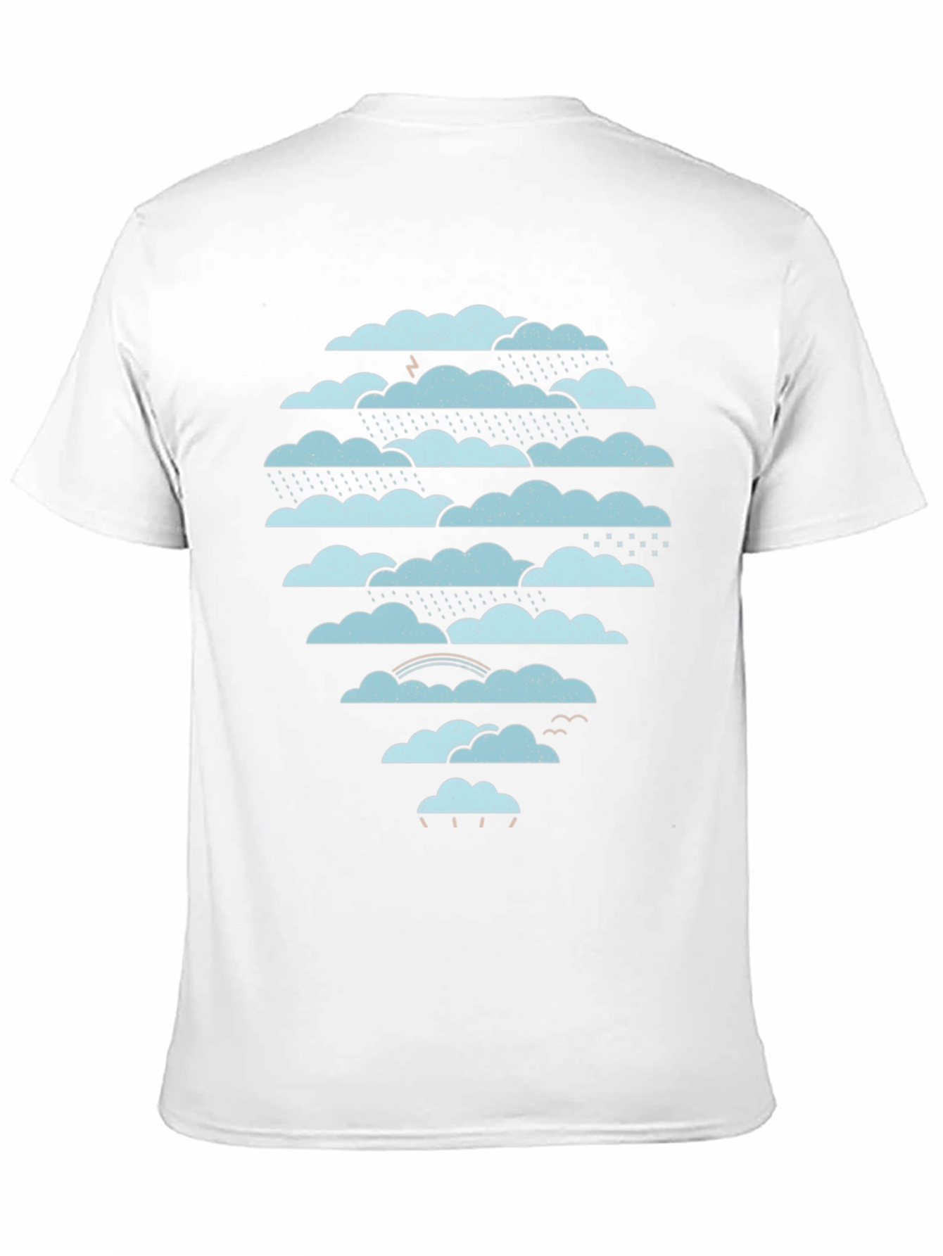 Cloudscape Graphic Tee - Weather Pattern Black T-Shirt