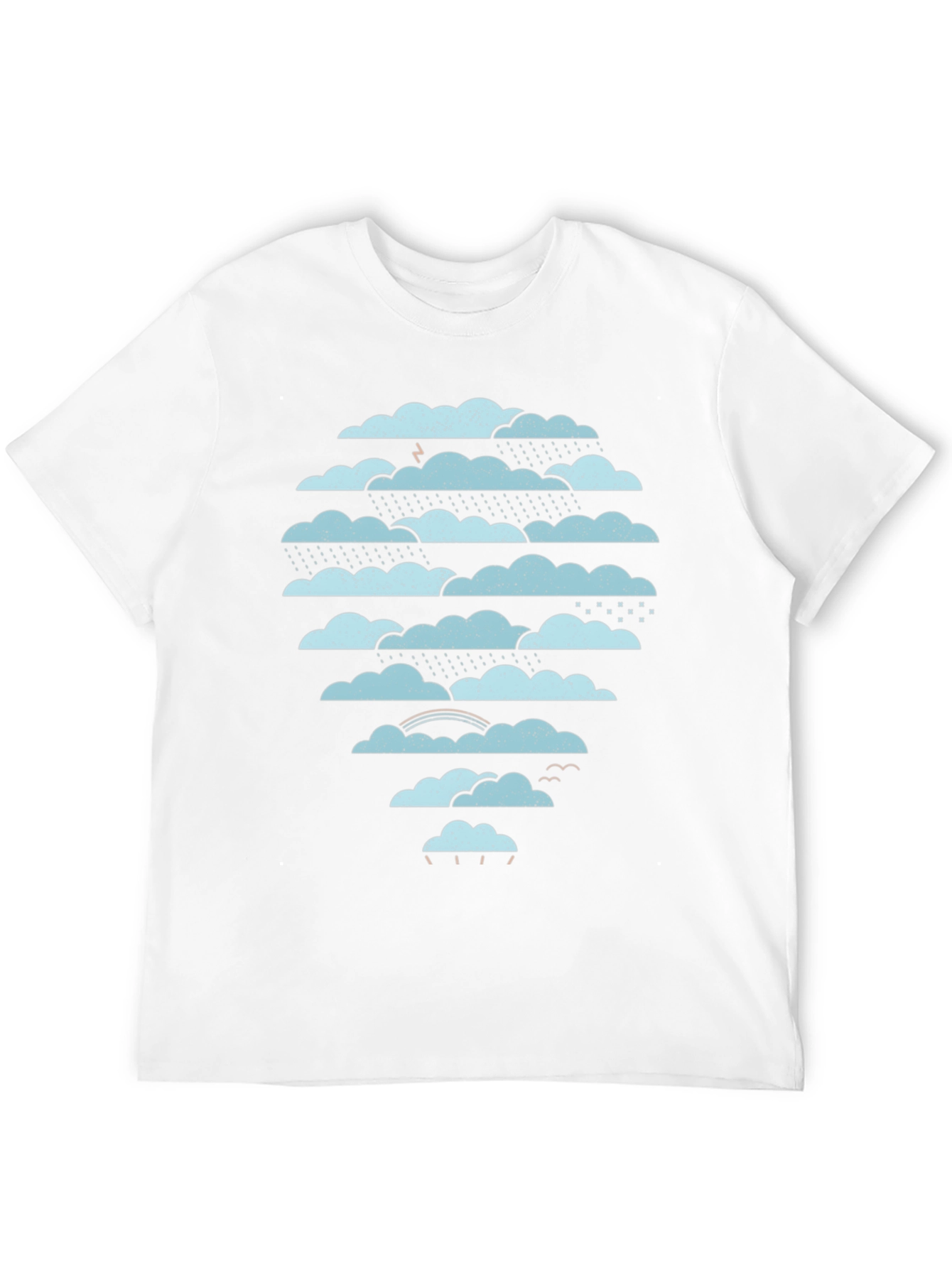 Cloudscape Graphic Tee - Weather Pattern Black T-Shirt
