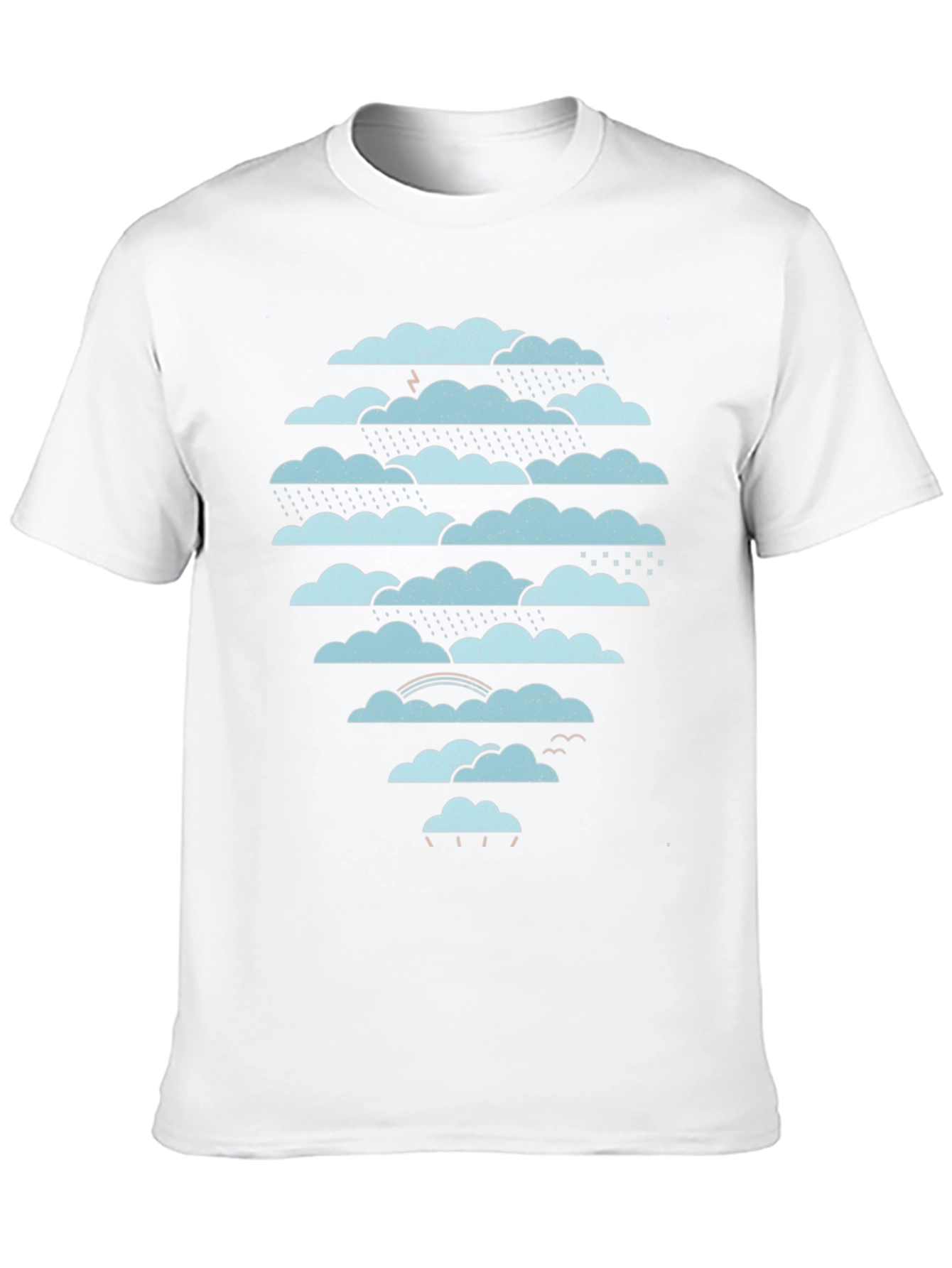 Cloudscape Graphic Tee - Weather Pattern Black T-Shirt