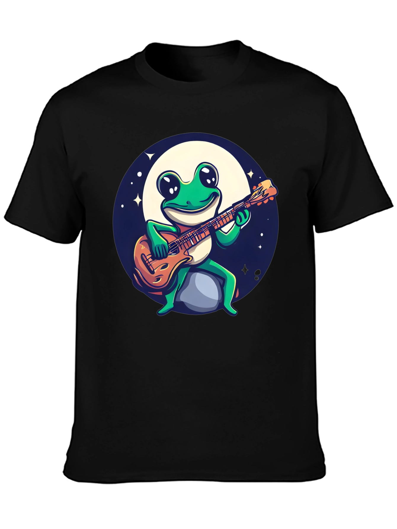 Frog Guitar Player Graphic Tee
