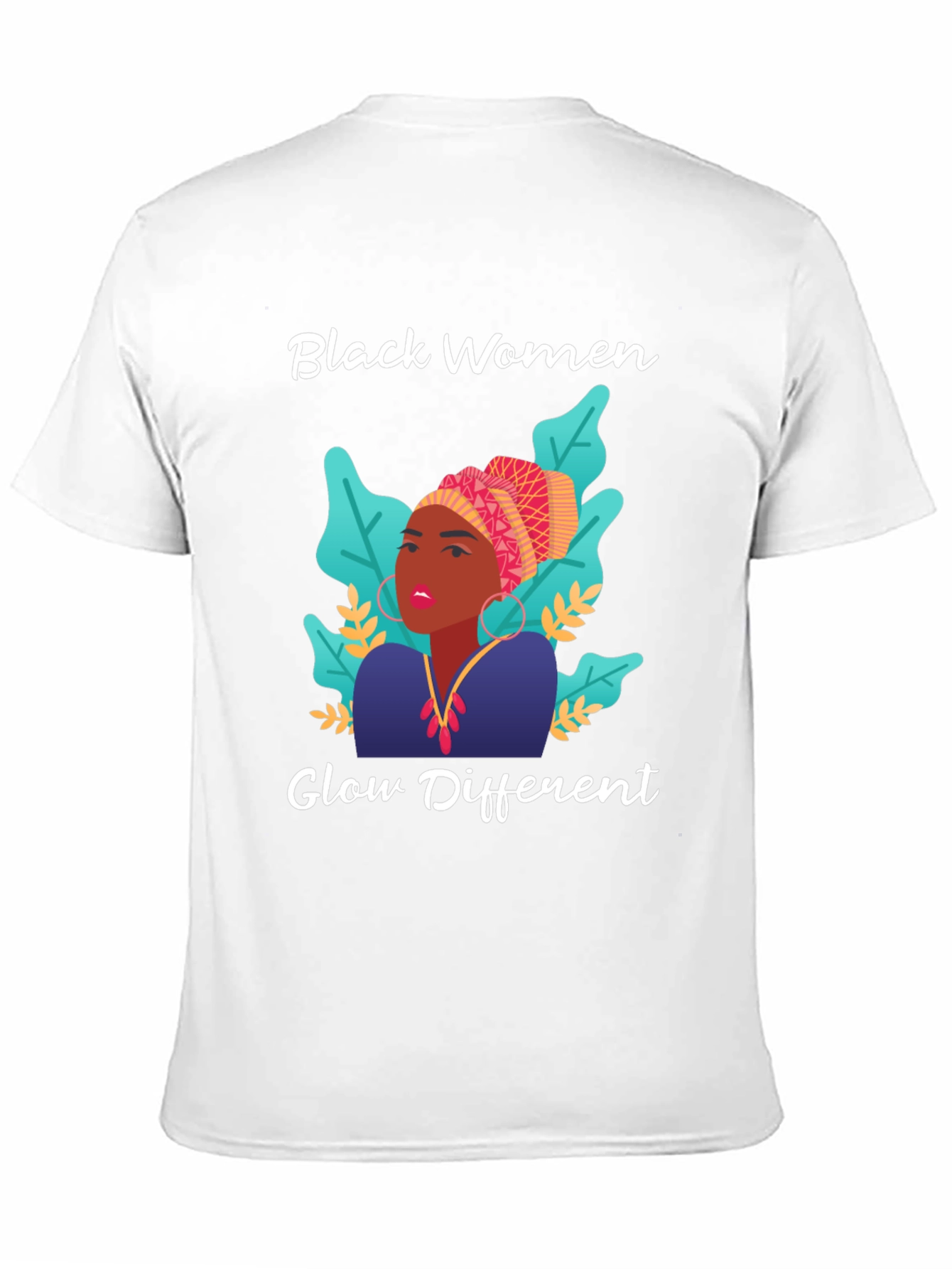 Black Women Glow Different Graphic Tee