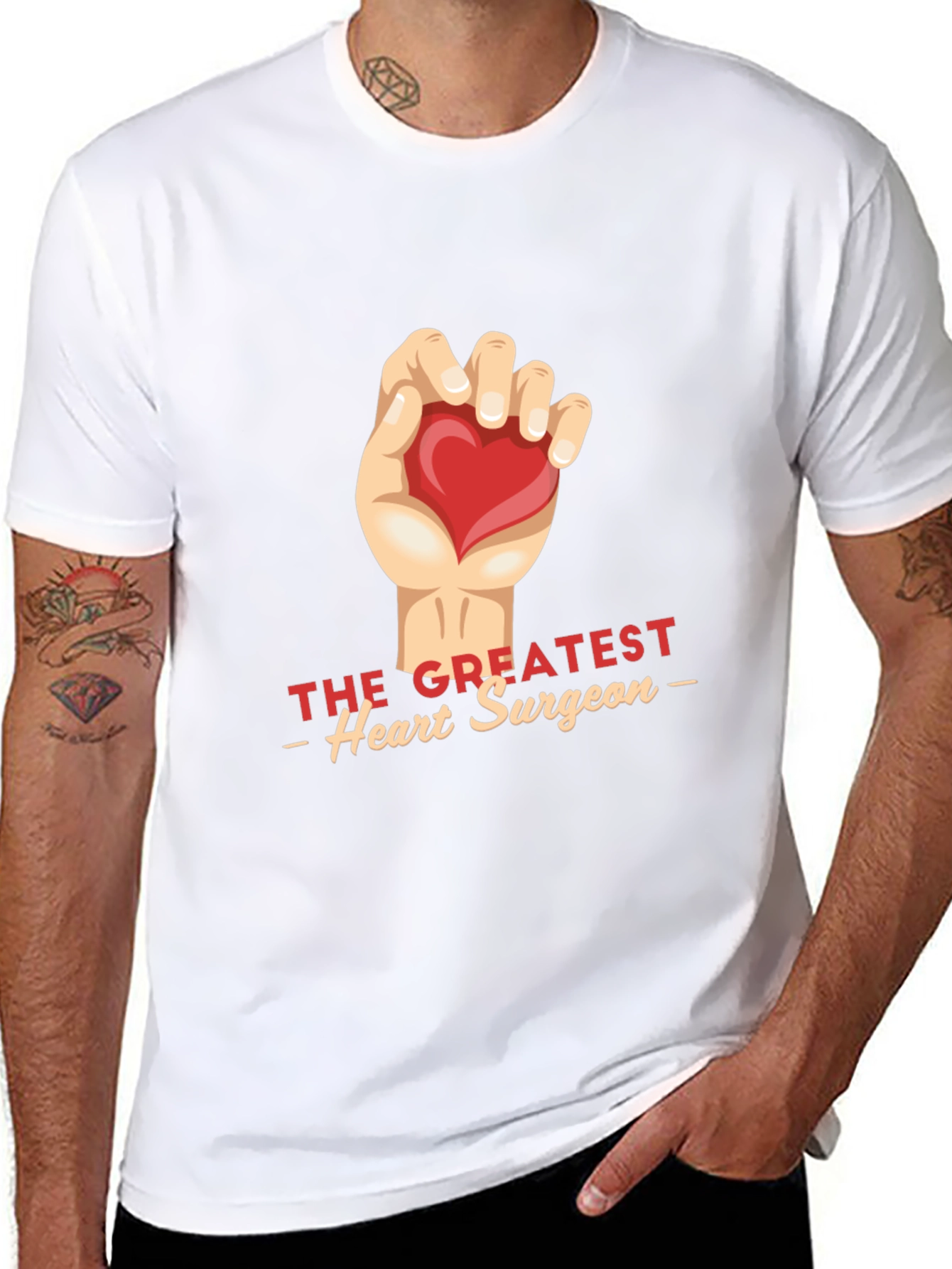 Greatest Heart Surgeon Graphic Tee - Black