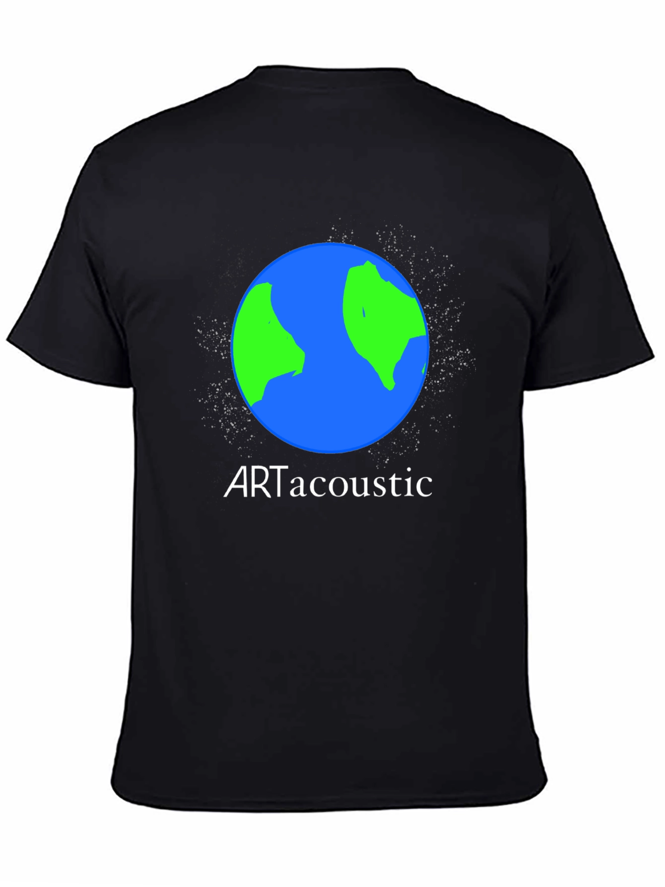 ArtAcoustic Earth Graphic Black T-Shirt