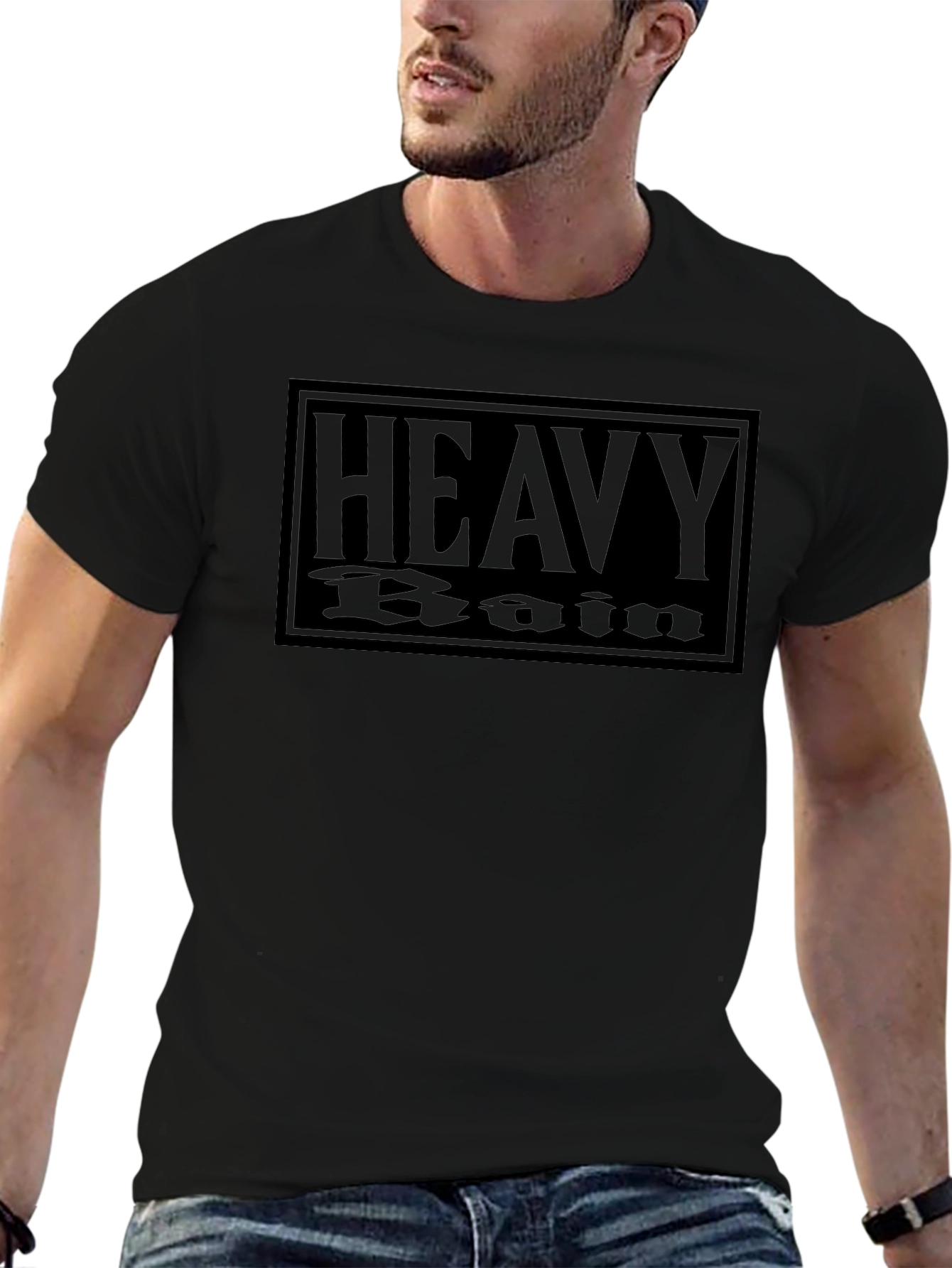 Heavy Rain Graphic T-Shirt - Black