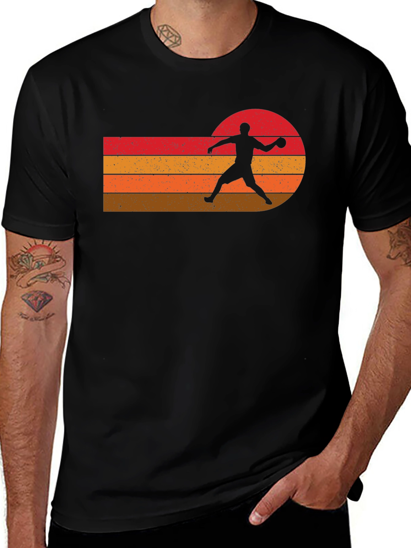 Retro Sport Silhouette Graphic Tee