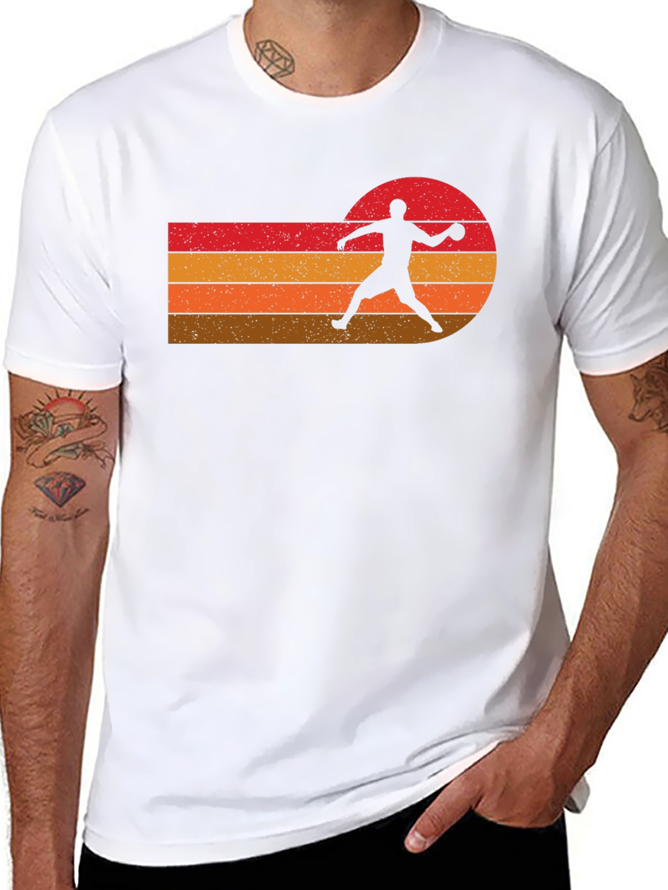 Retro Sport Silhouette Graphic Tee