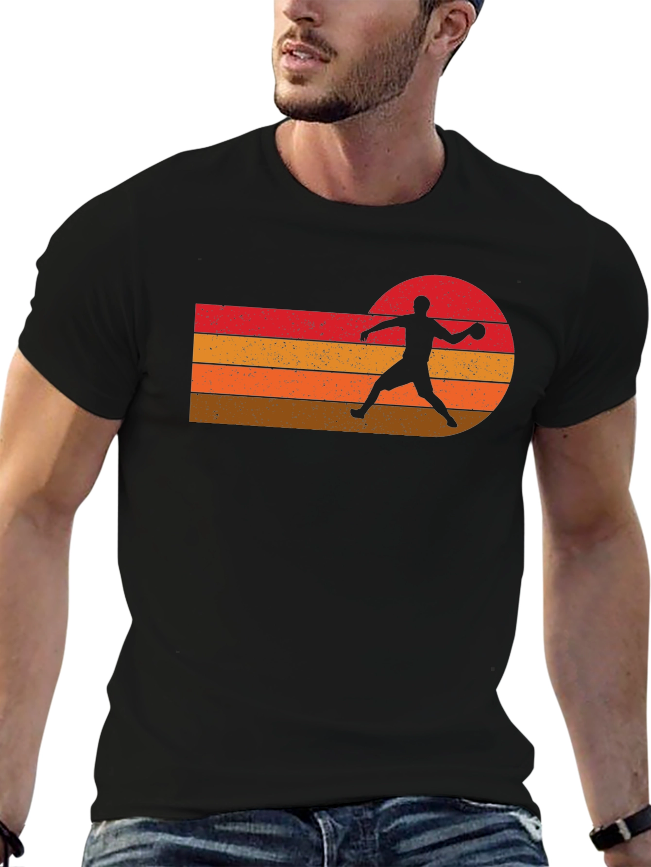 Retro Sport Silhouette Graphic Tee