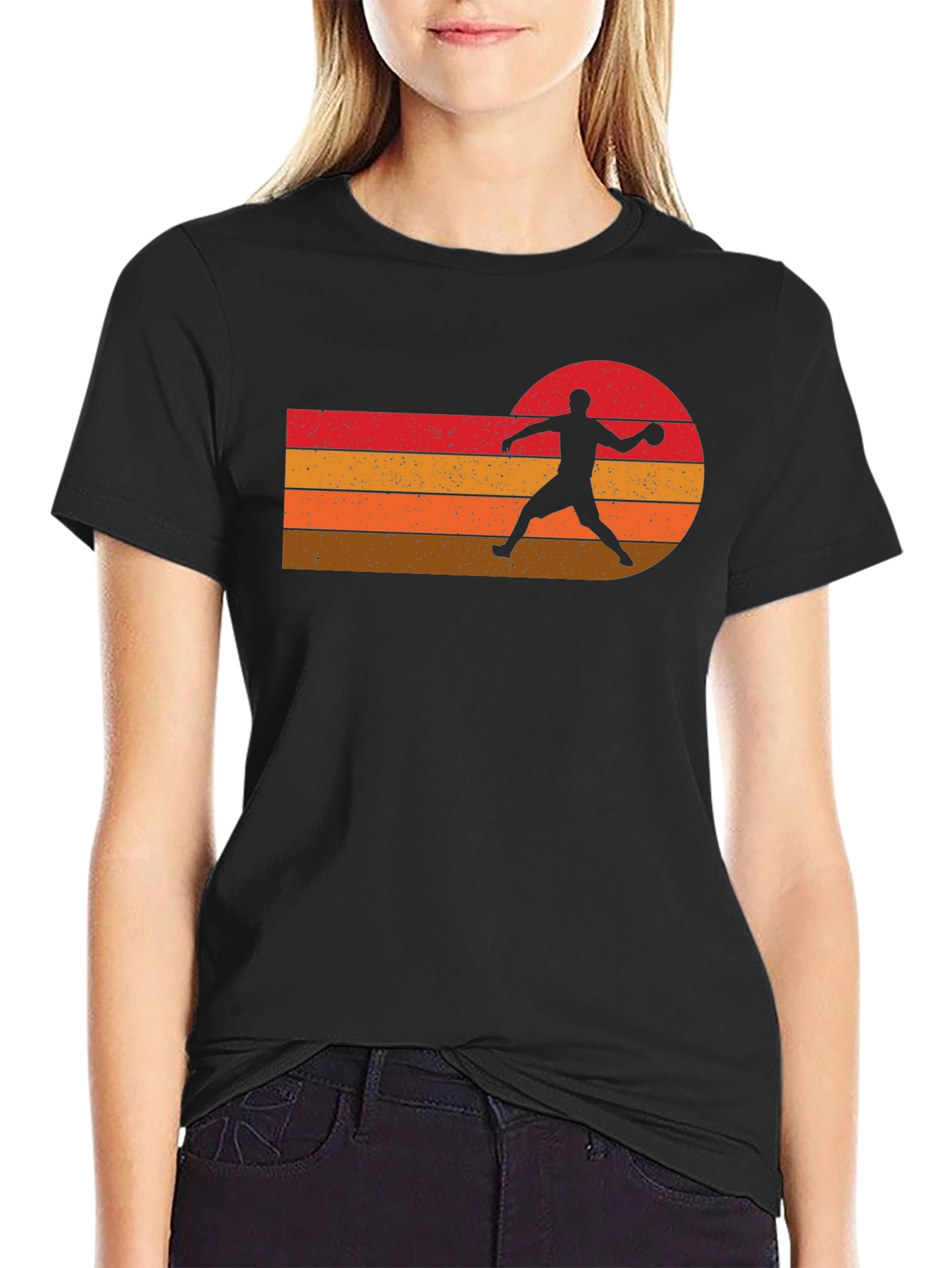 Retro Sport Silhouette Graphic Tee