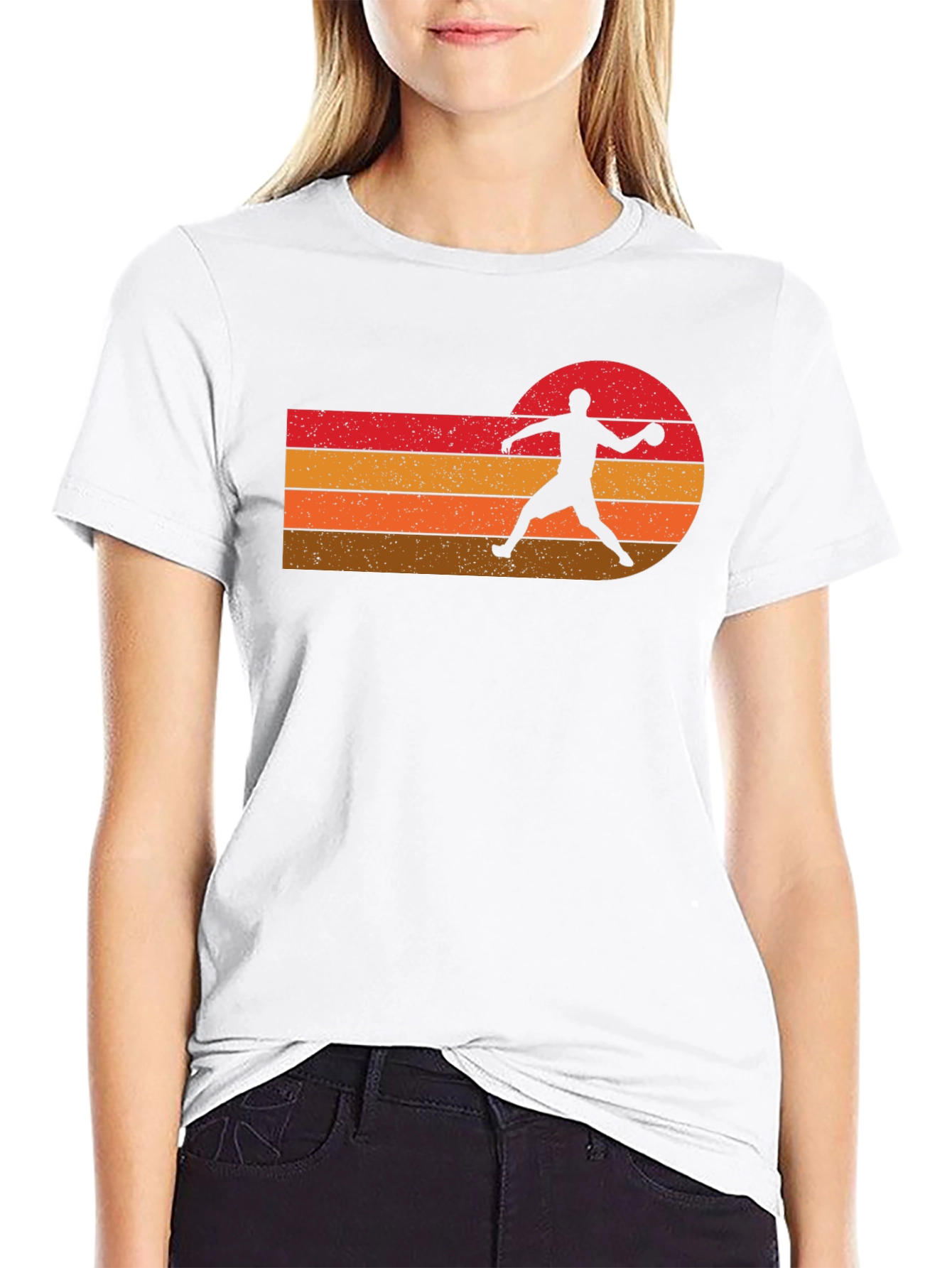 Retro Sport Silhouette Graphic Tee