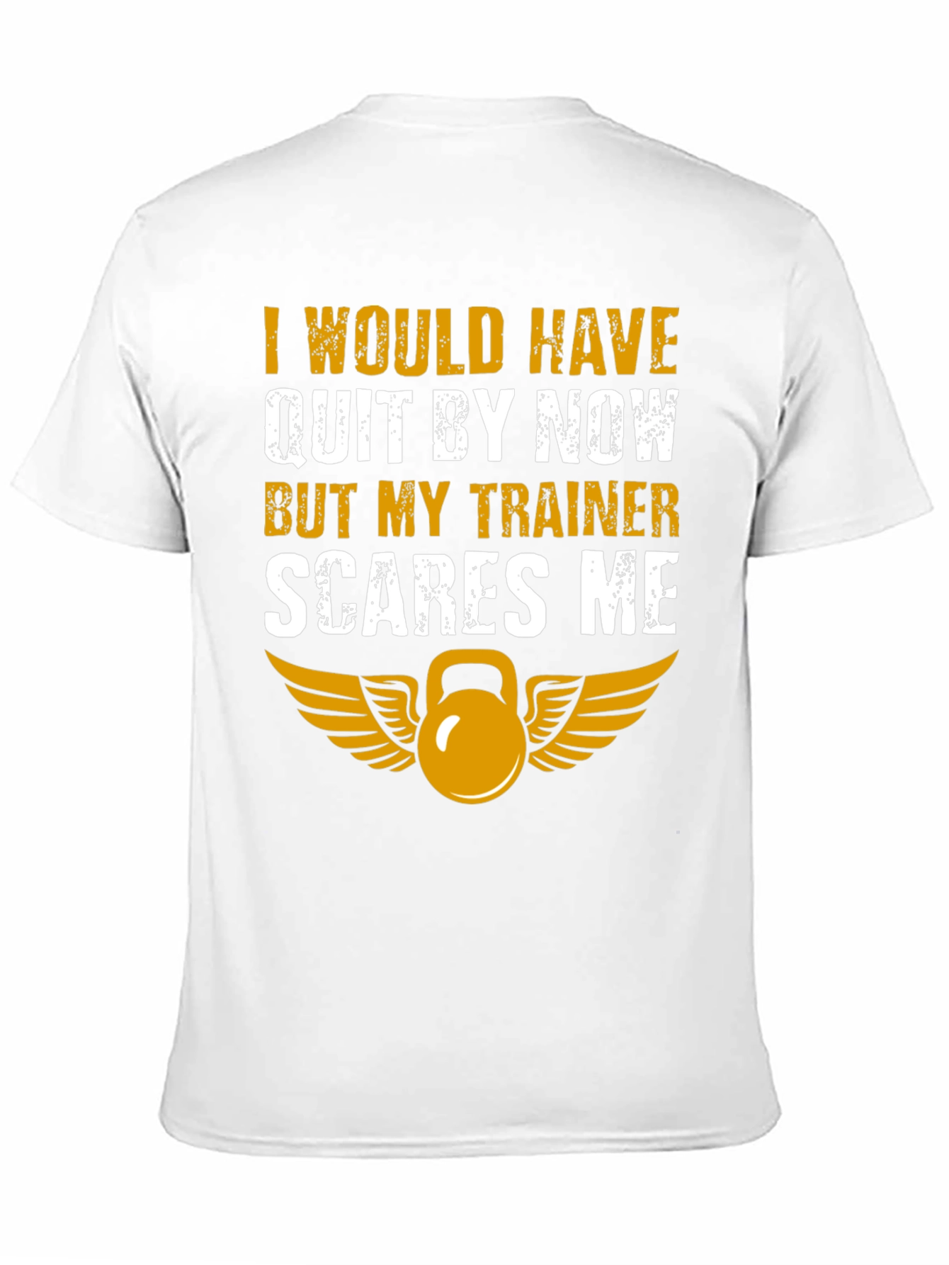 Funny Workout T-Shirt - My Trainer Scares Me