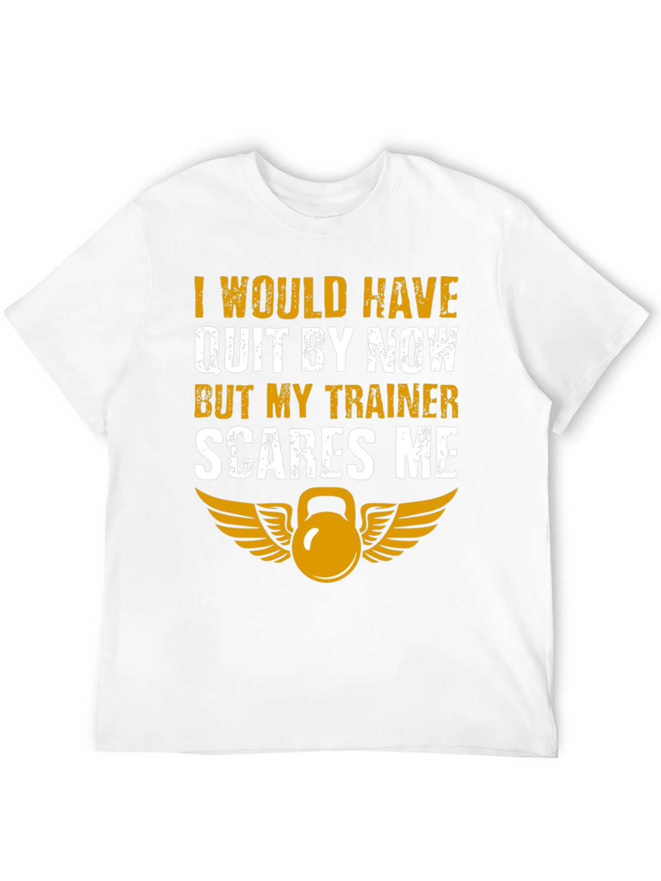 Funny Workout T-Shirt - My Trainer Scares Me