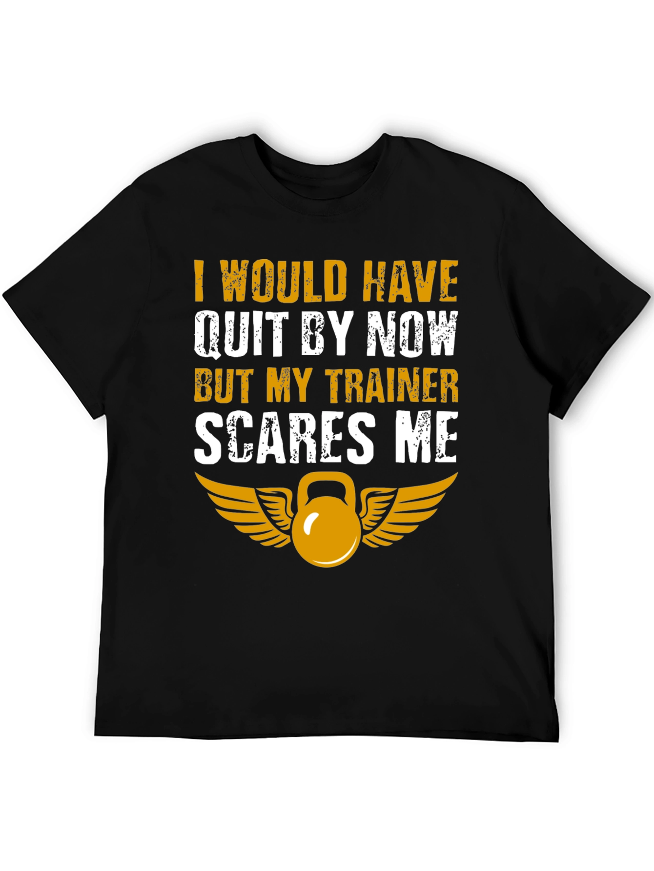Funny Workout T-Shirt - My Trainer Scares Me