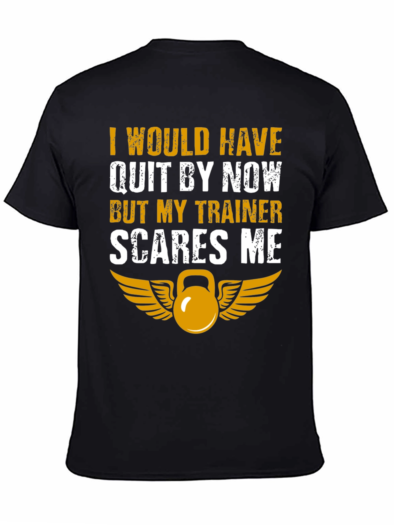 Funny Workout T-Shirt - My Trainer Scares Me