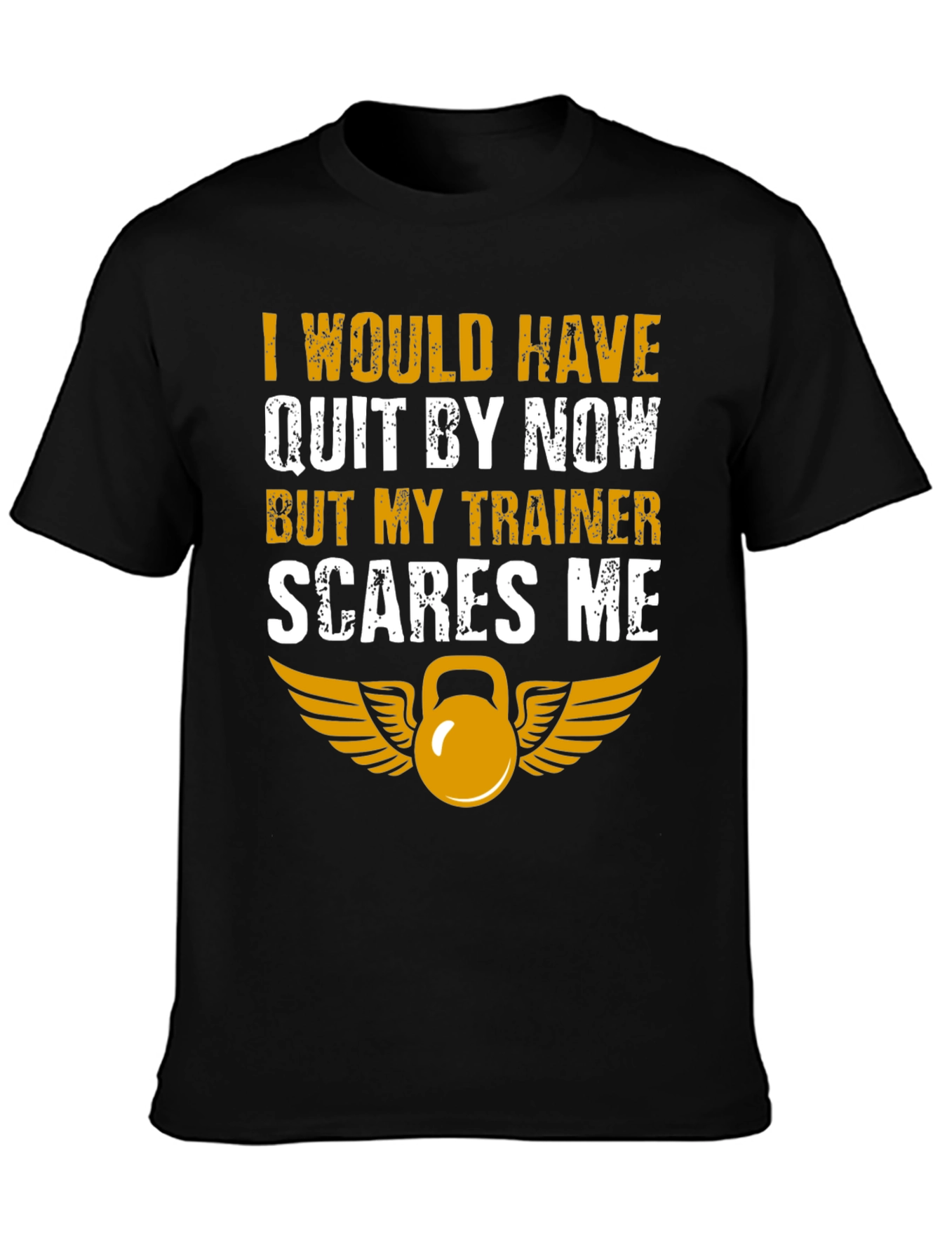 Funny Workout T-Shirt - My Trainer Scares Me