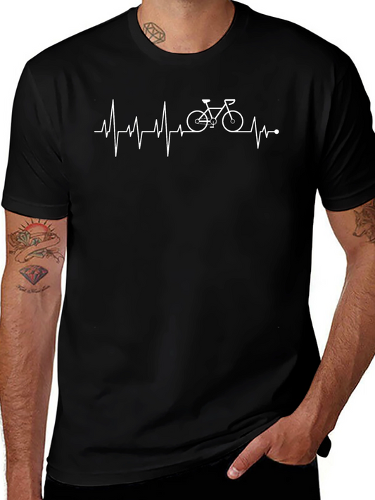 Bike Heartbeat Graphic T-Shirt