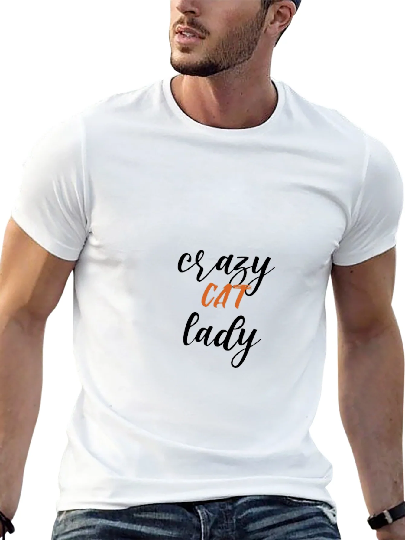 Crazy Cat Lady Black T-Shirt