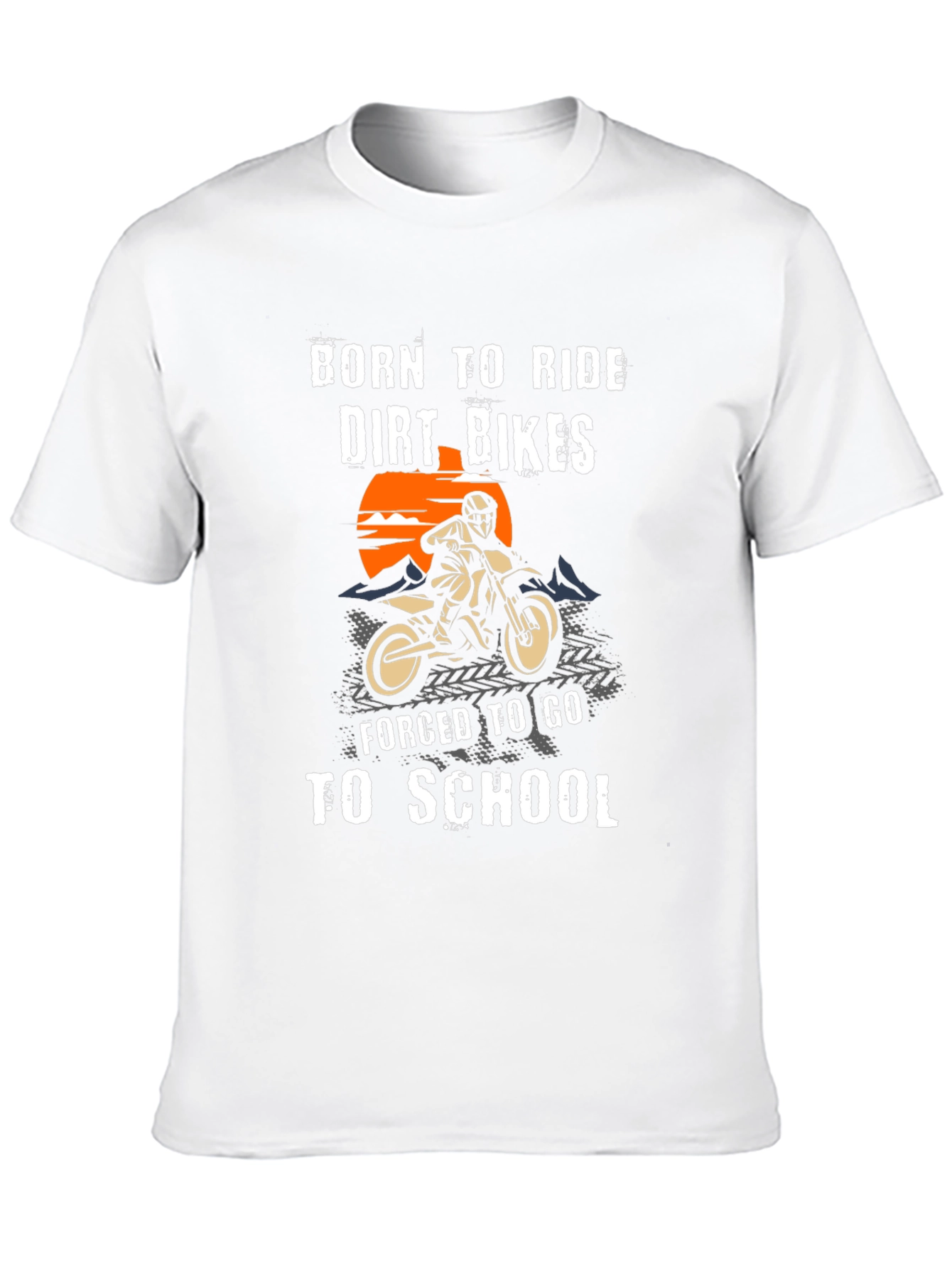 Born to Ride Dirt Bikes Graphic T-Shirt
