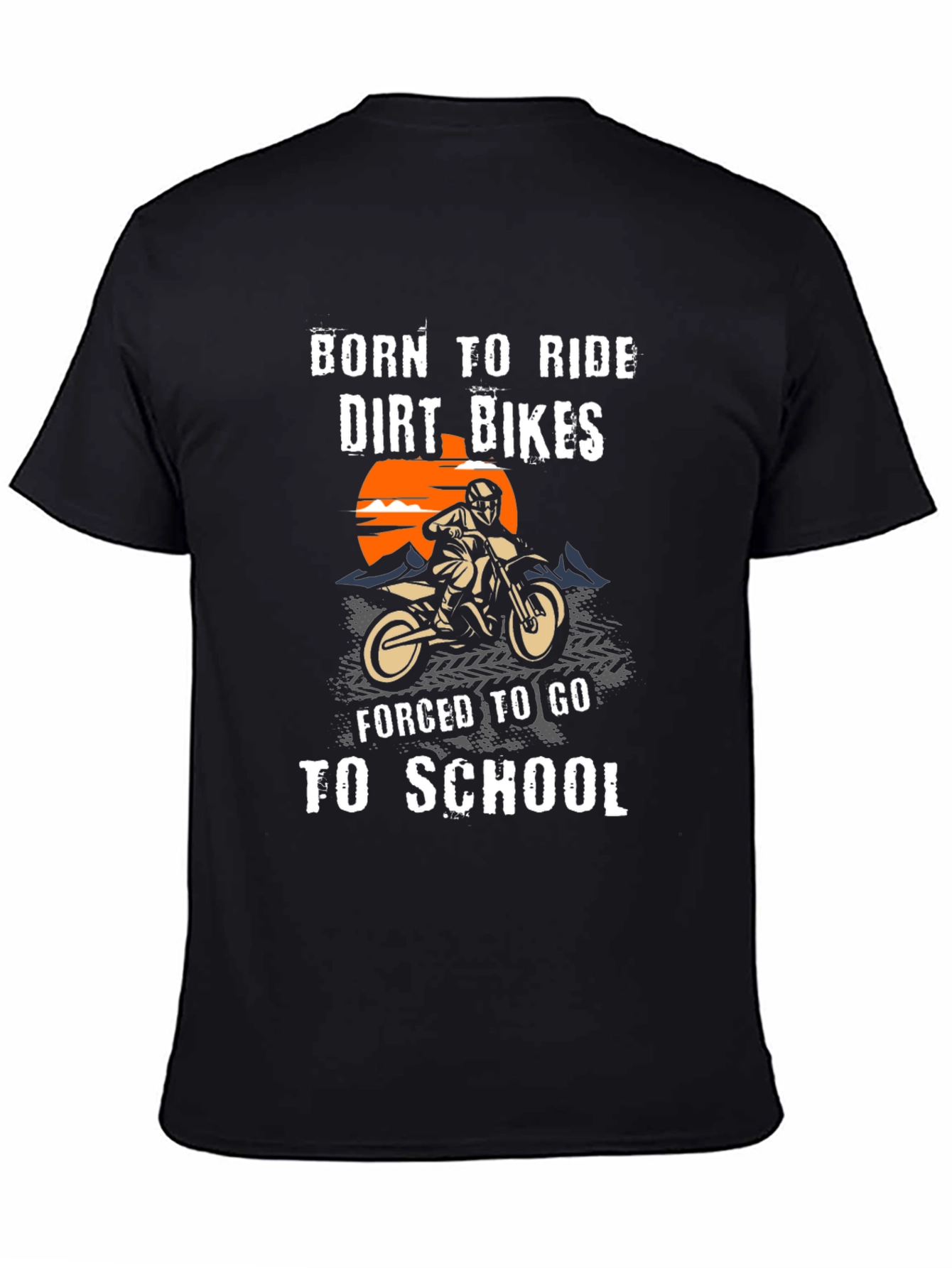 Born to Ride Dirt Bikes Graphic T-Shirt