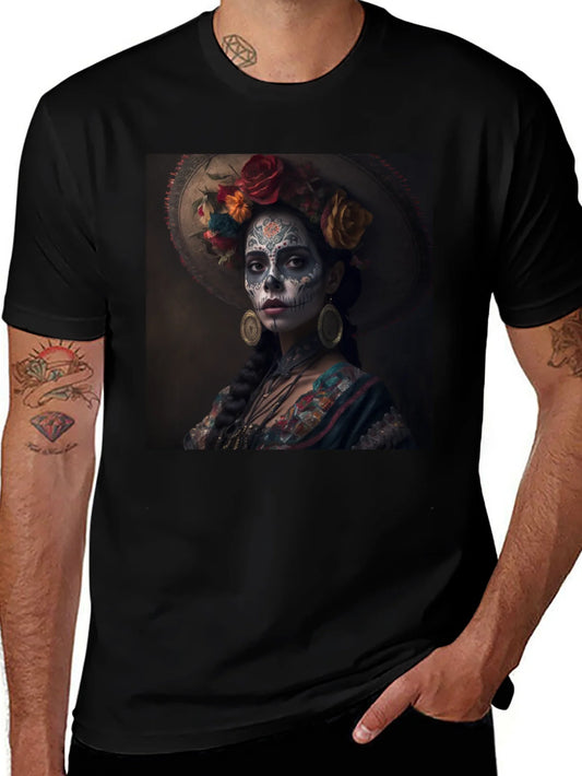 Day of the Dead T-Shirt - Sugar Skull Lady