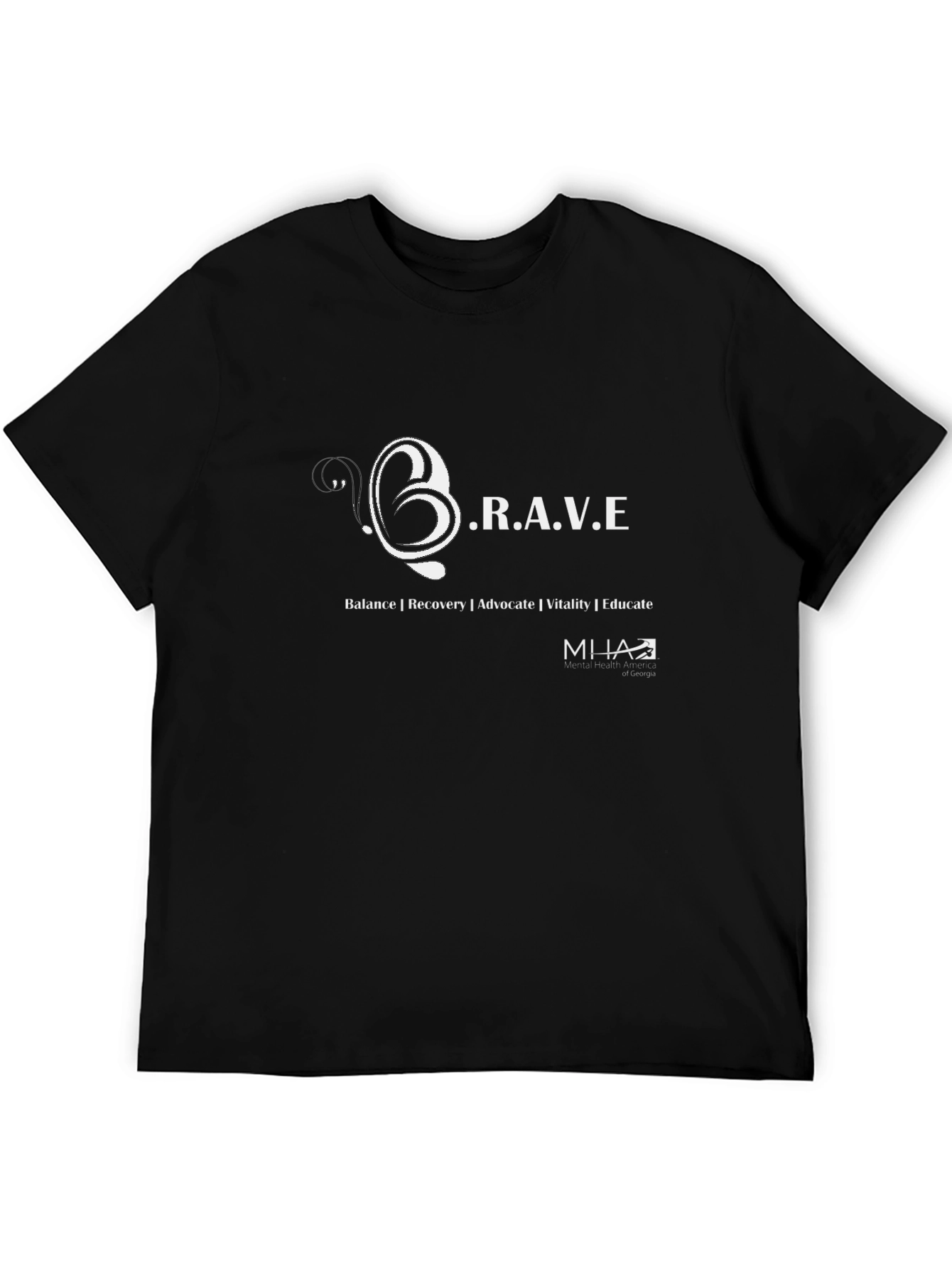 BRAVE Graphic T-Shirt Mental Health Advocate Tee