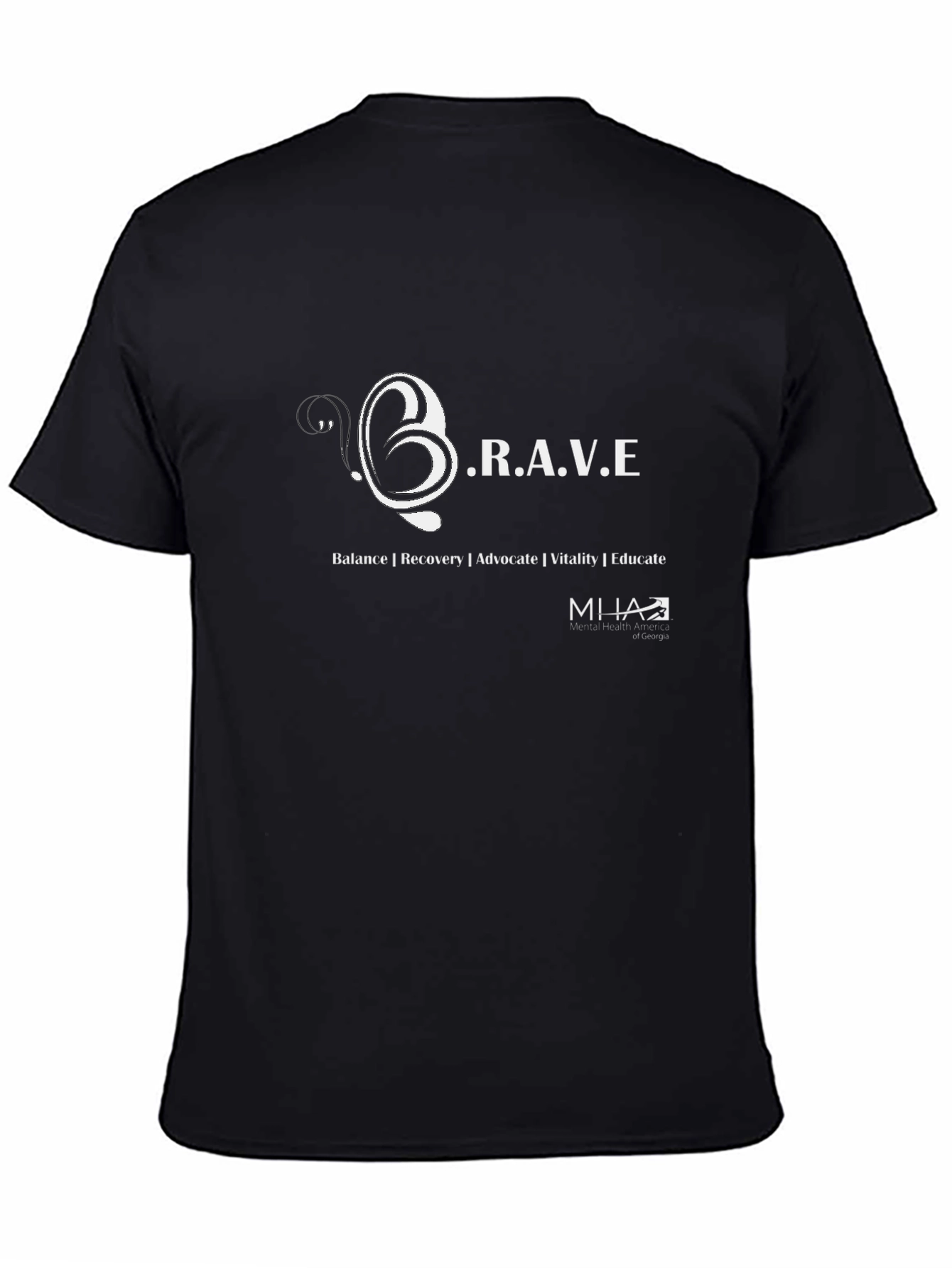 BRAVE Graphic T-Shirt Mental Health Advocate Tee