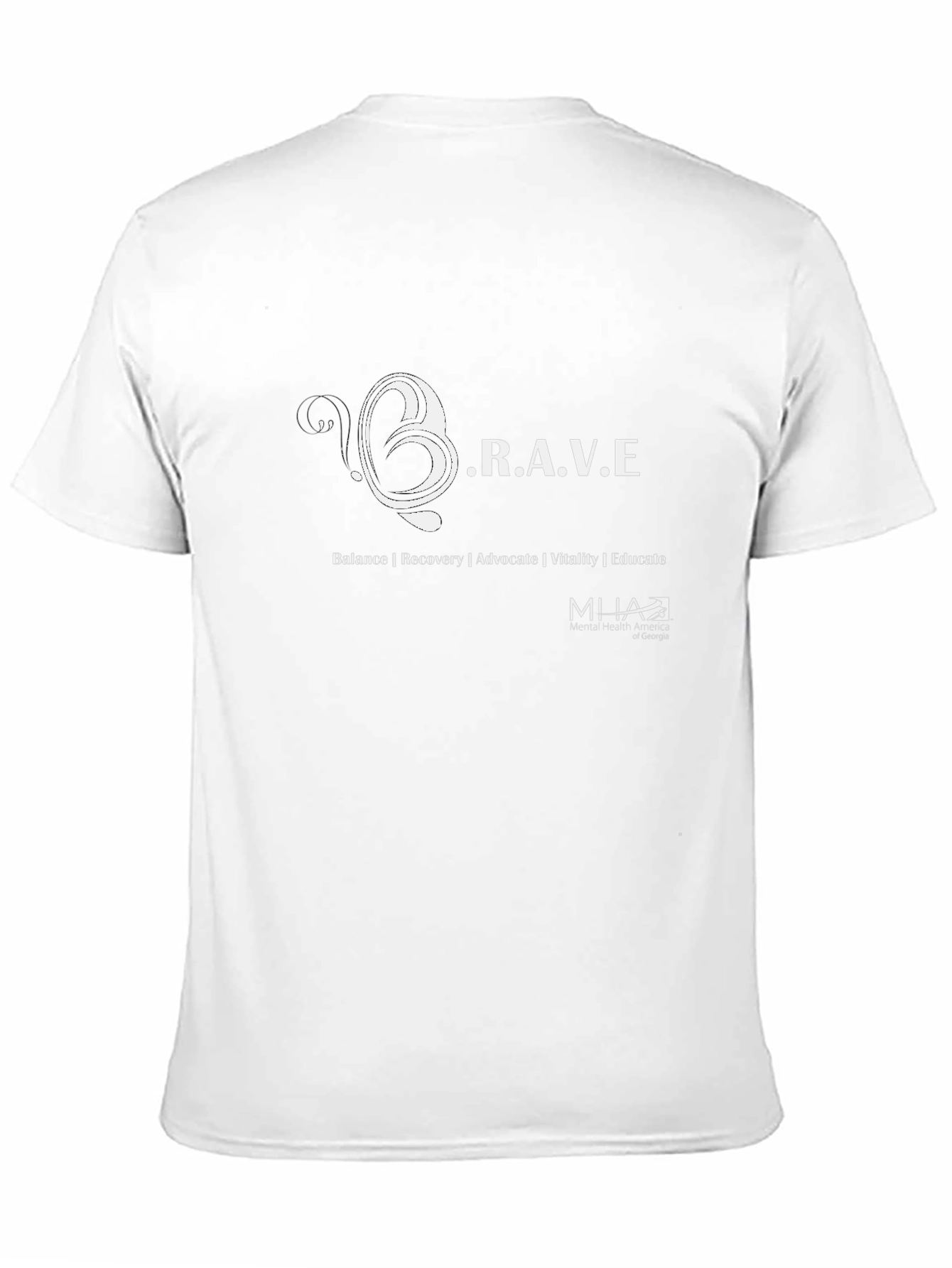 BRAVE Graphic T-Shirt Mental Health Advocate Tee