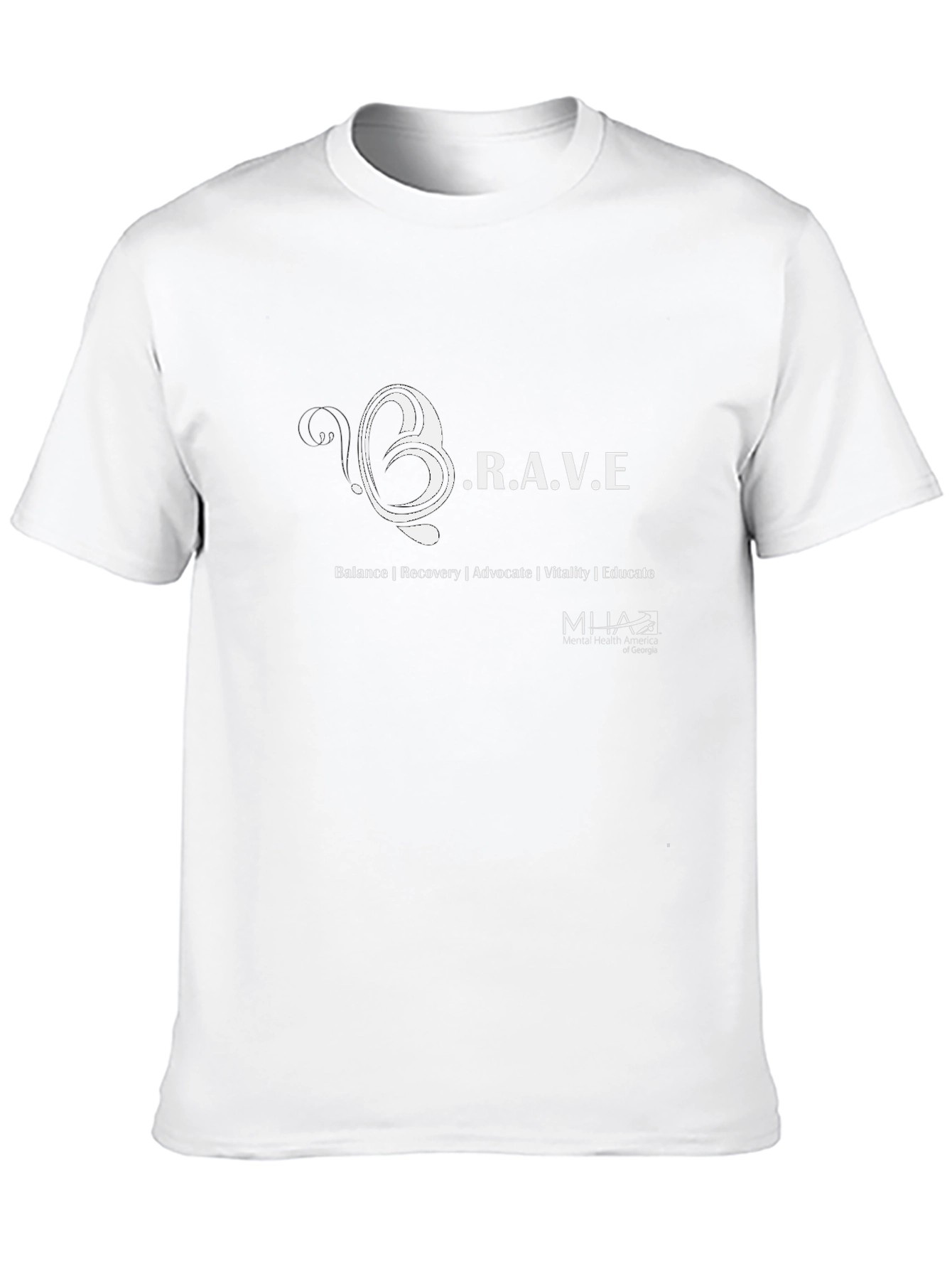 BRAVE Graphic T-Shirt Mental Health Advocate Tee