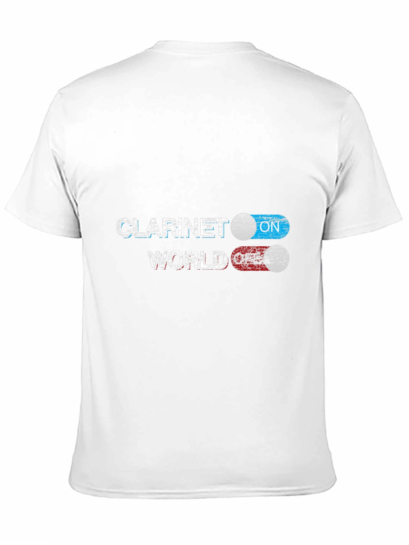 Clarinet World On/Off T-Shirt - Musician Novelty Tee