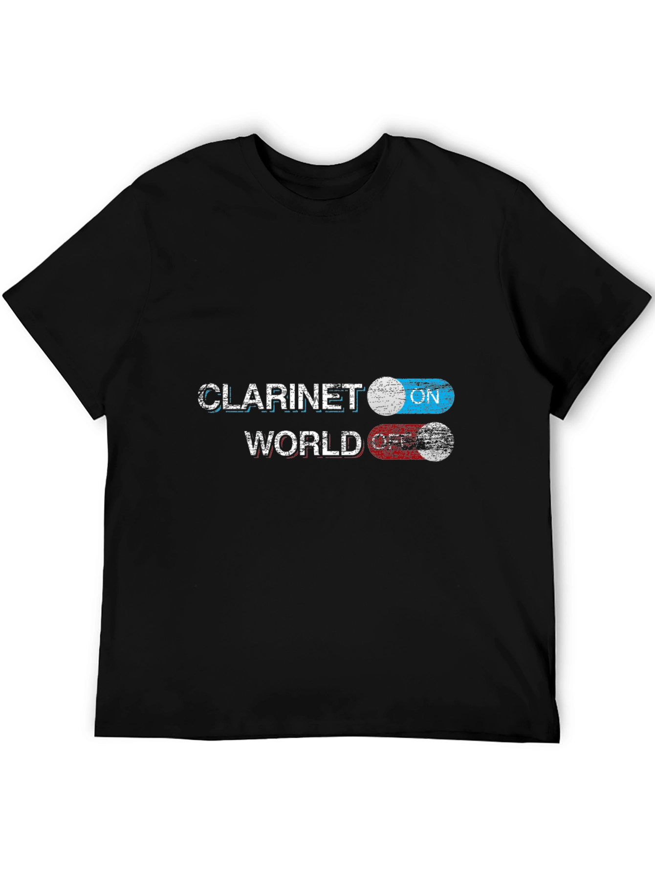 Clarinet World On/Off T-Shirt - Musician Novelty Tee