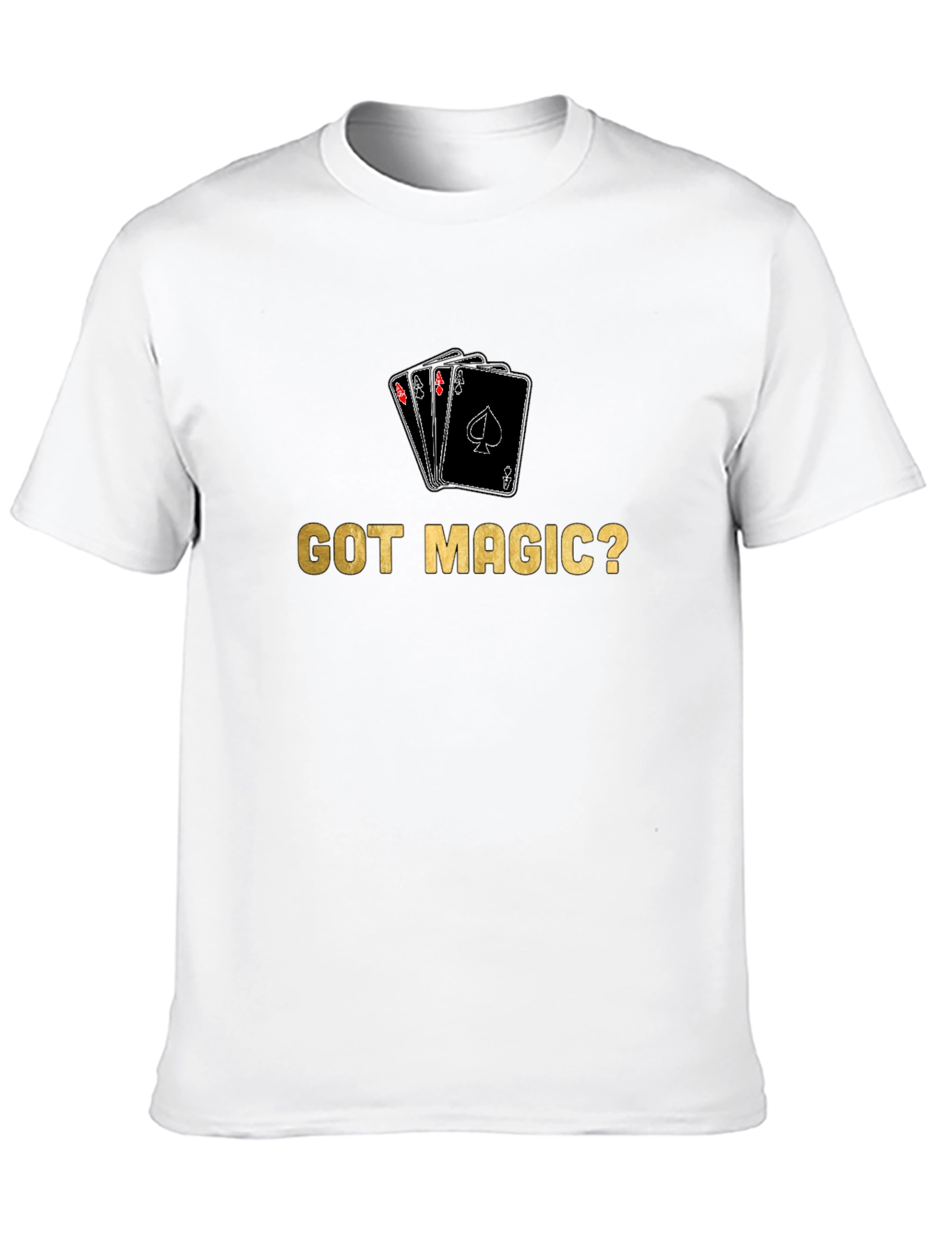 Got Magic? Black T-Shirt with Card Design