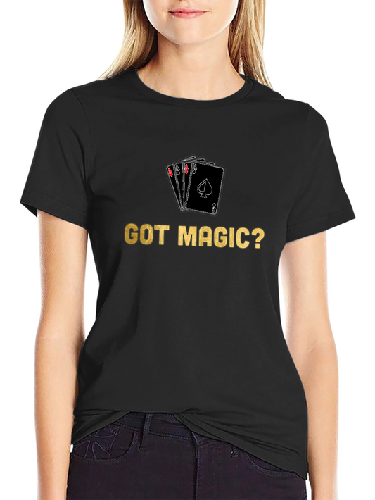 Got Magic? Black T-Shirt with Card Design