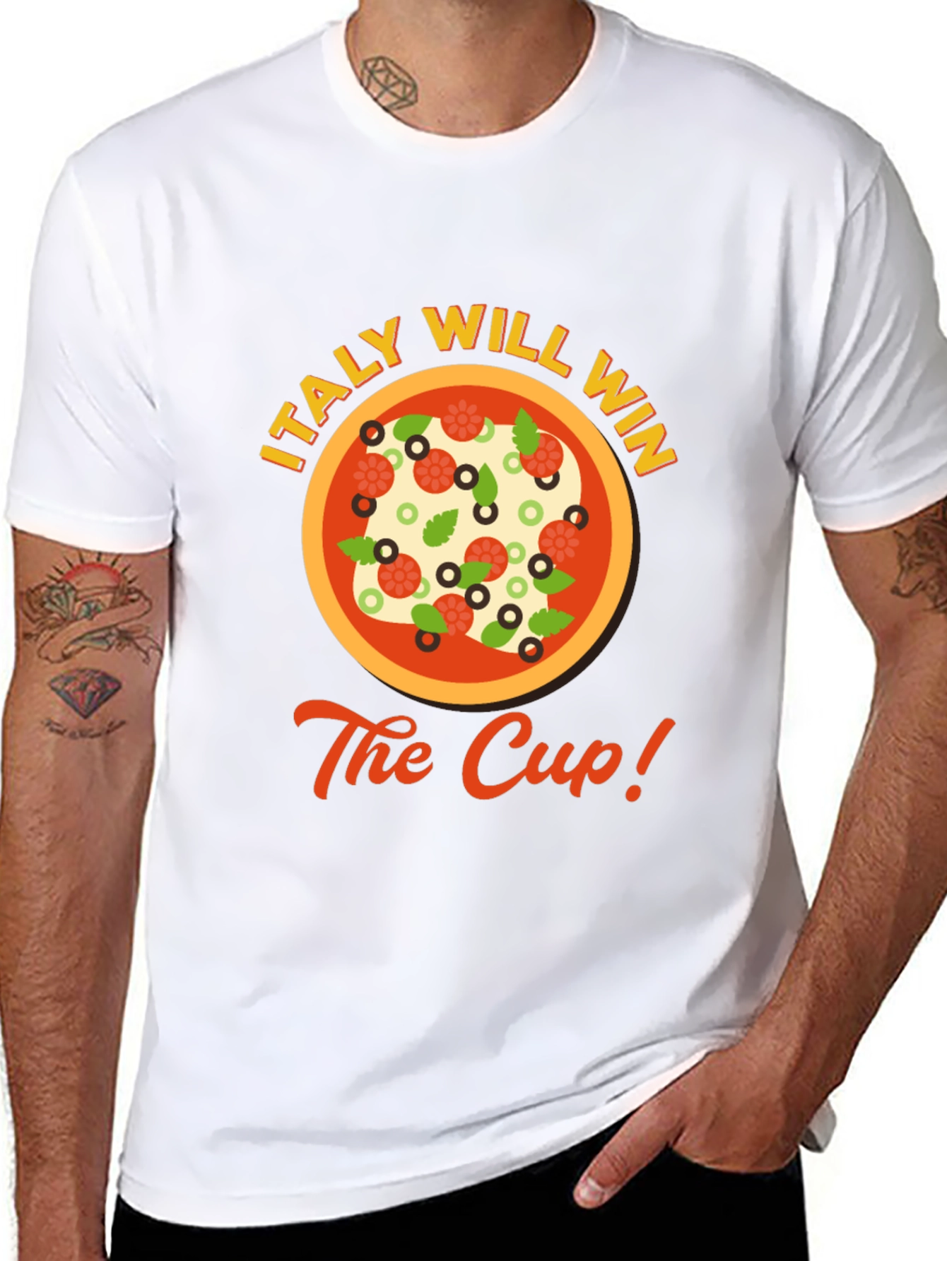 Italy Will Win The Cup! Pizza Graphic Tee