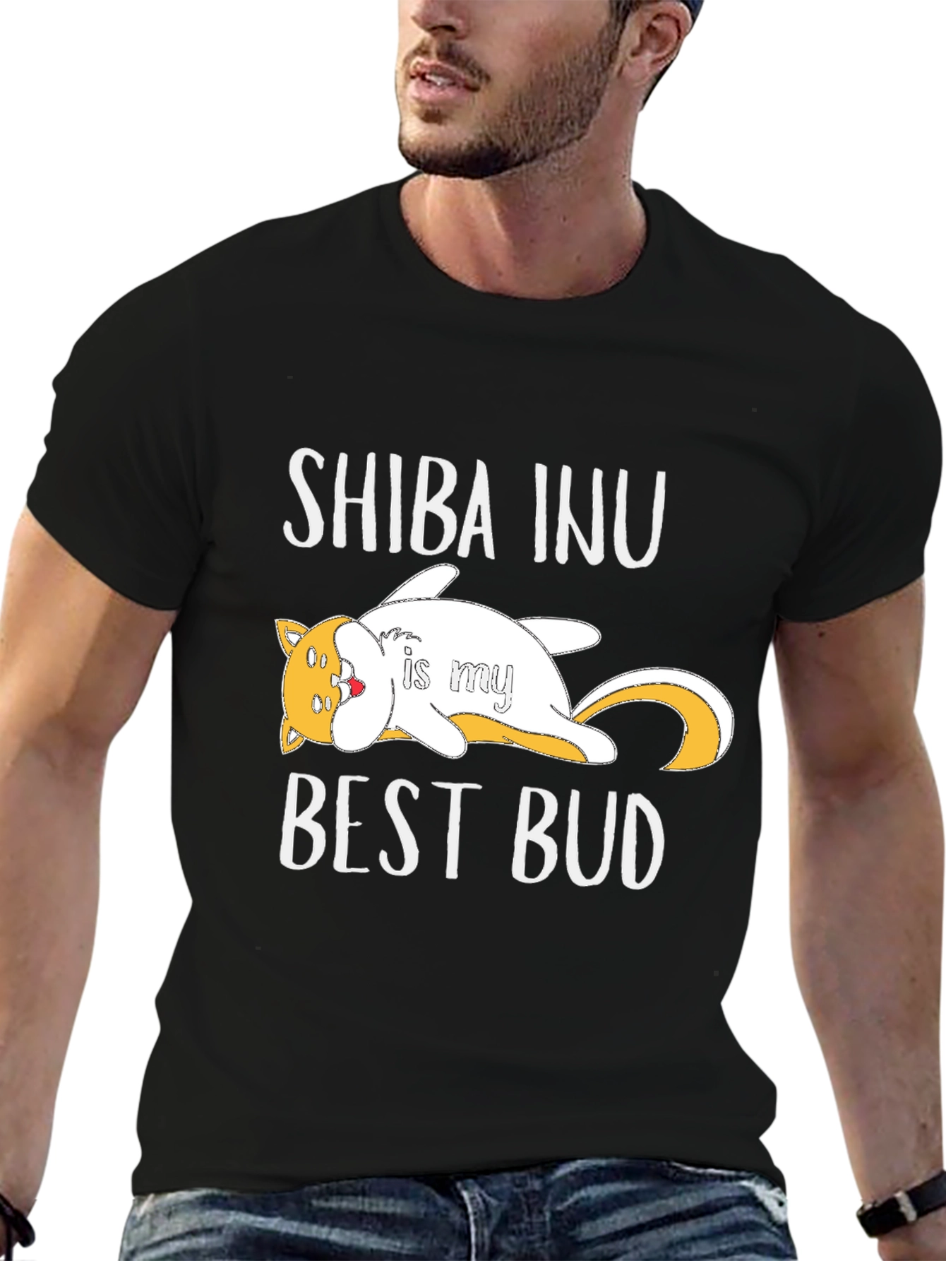 Shiba Inu Best Bud T-Shirt - Unisex Graphic Tee
