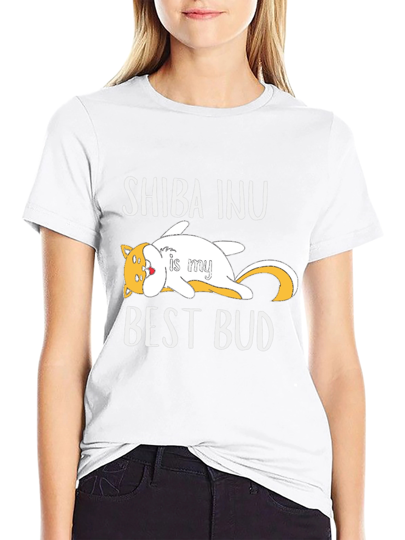 Shiba Inu Best Bud T-Shirt - Unisex Graphic Tee