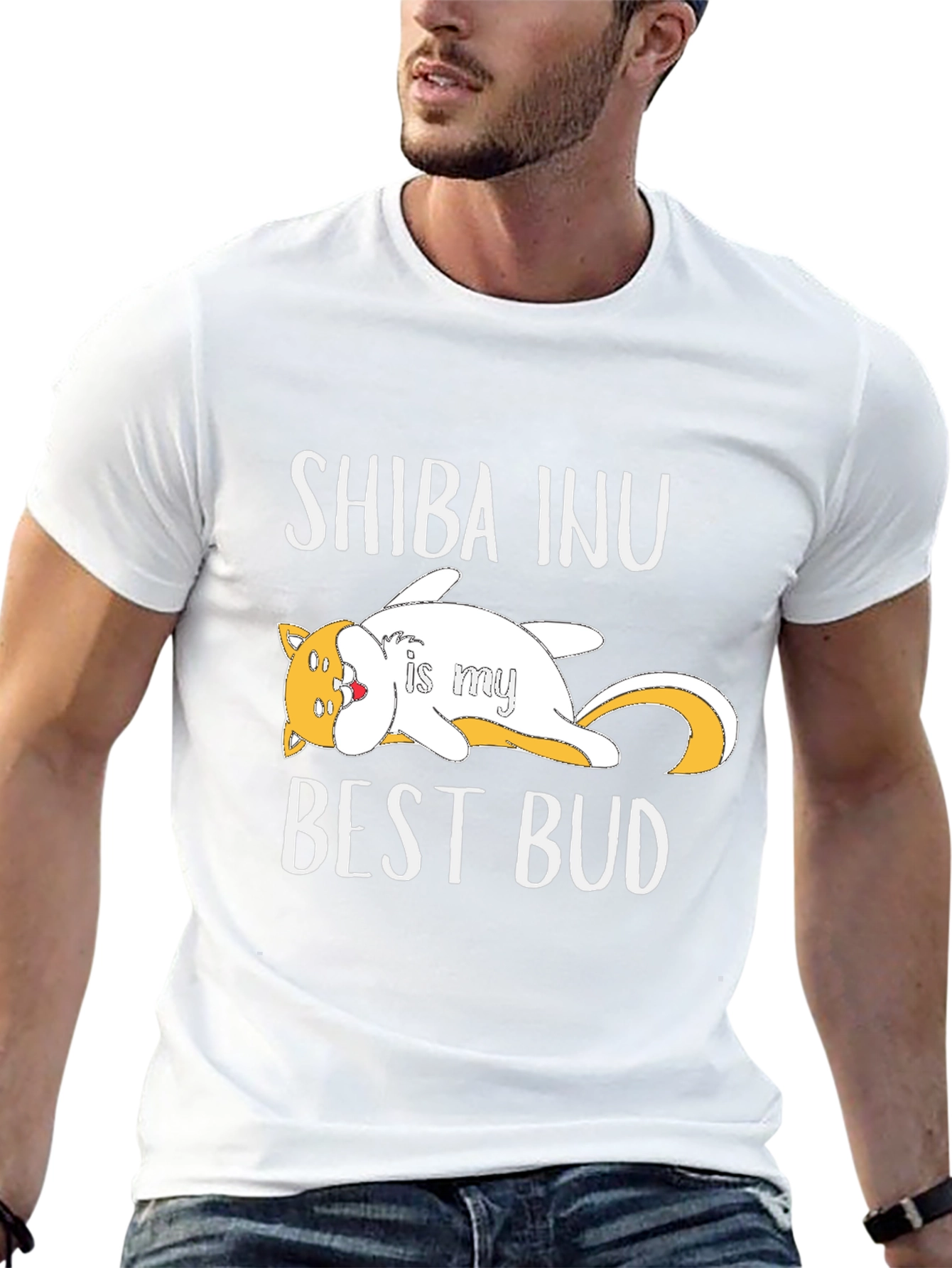 Shiba Inu Best Bud T-Shirt - Unisex Graphic Tee