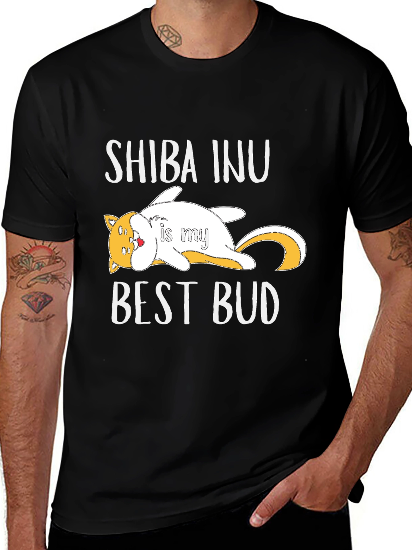 Shiba Inu Best Bud T-Shirt - Unisex Graphic Tee