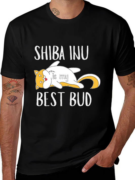 Shiba Inu Best Bud T-Shirt - Unisex Graphic Tee