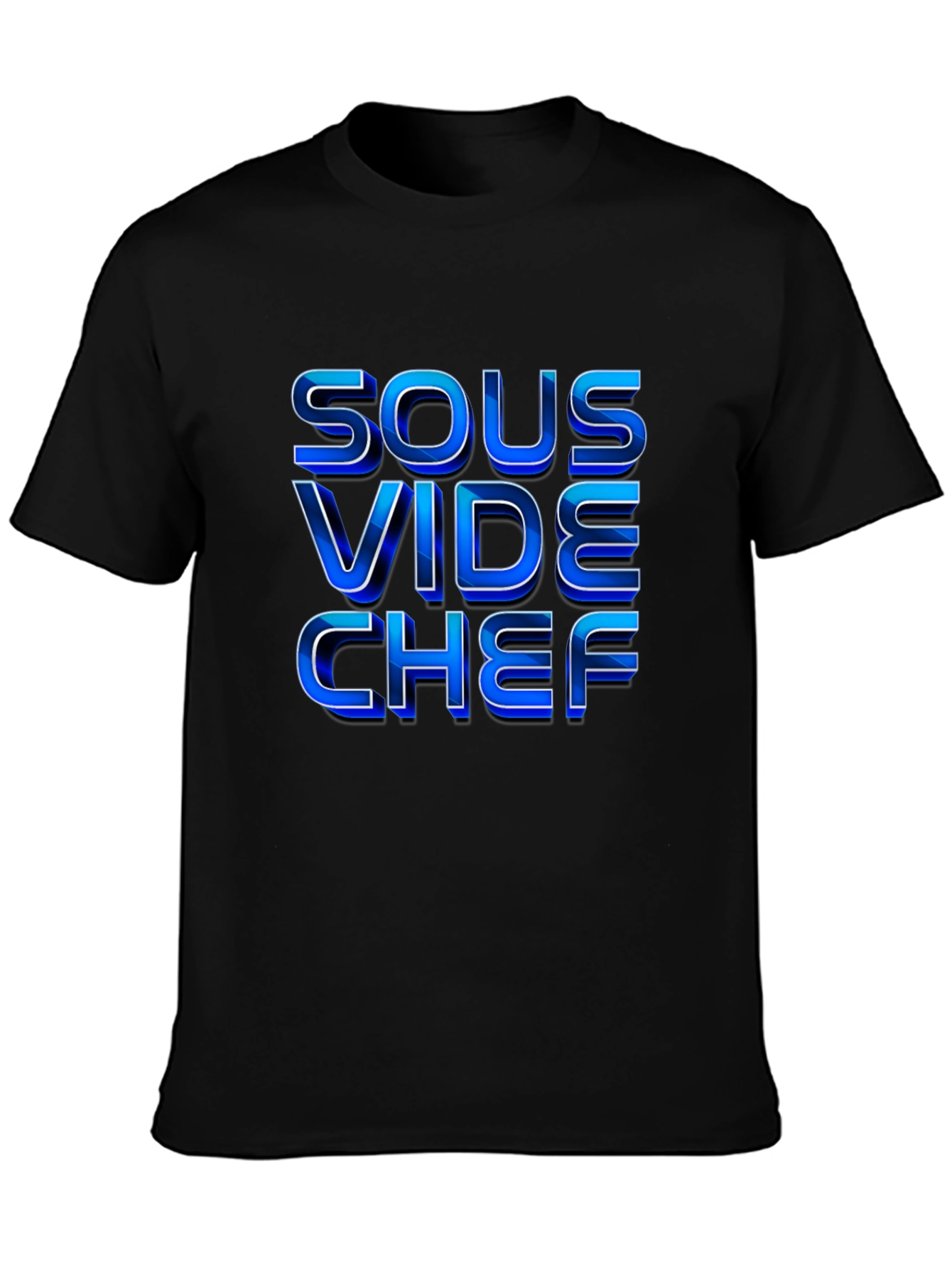 Sous Vide Chef T-Shirt - Premium Black Tee