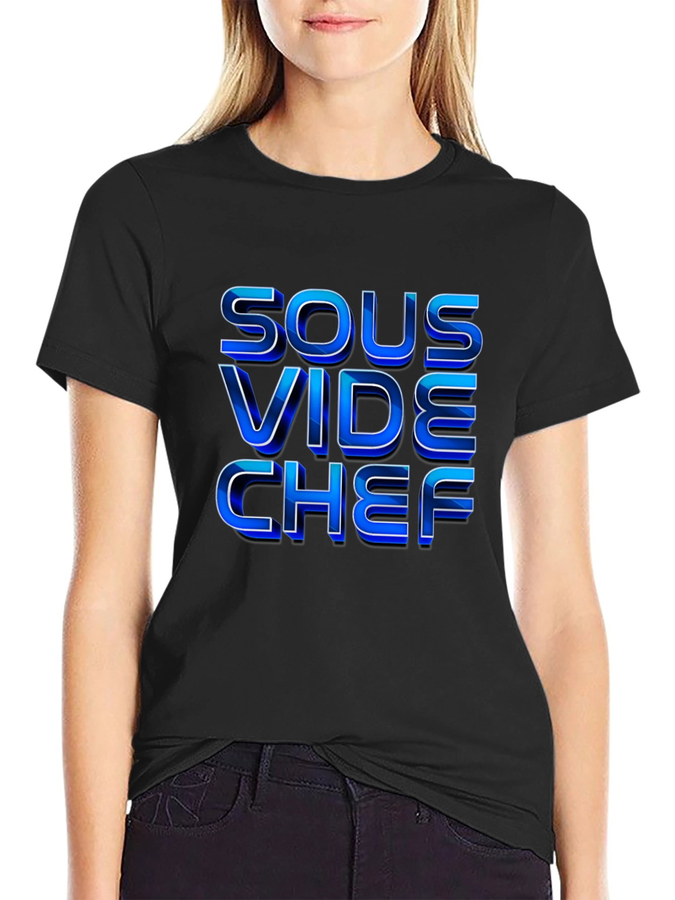 Sous Vide Chef T-Shirt - Premium Black Tee