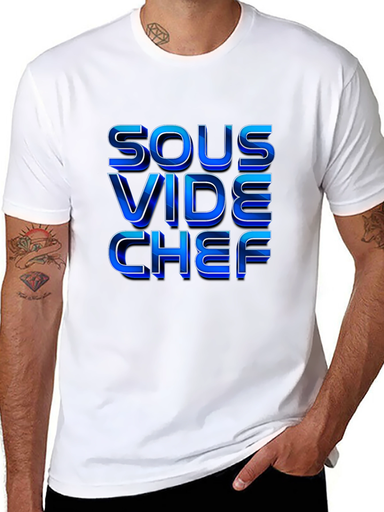 Sous Vide Chef T-Shirt - Premium Black Tee